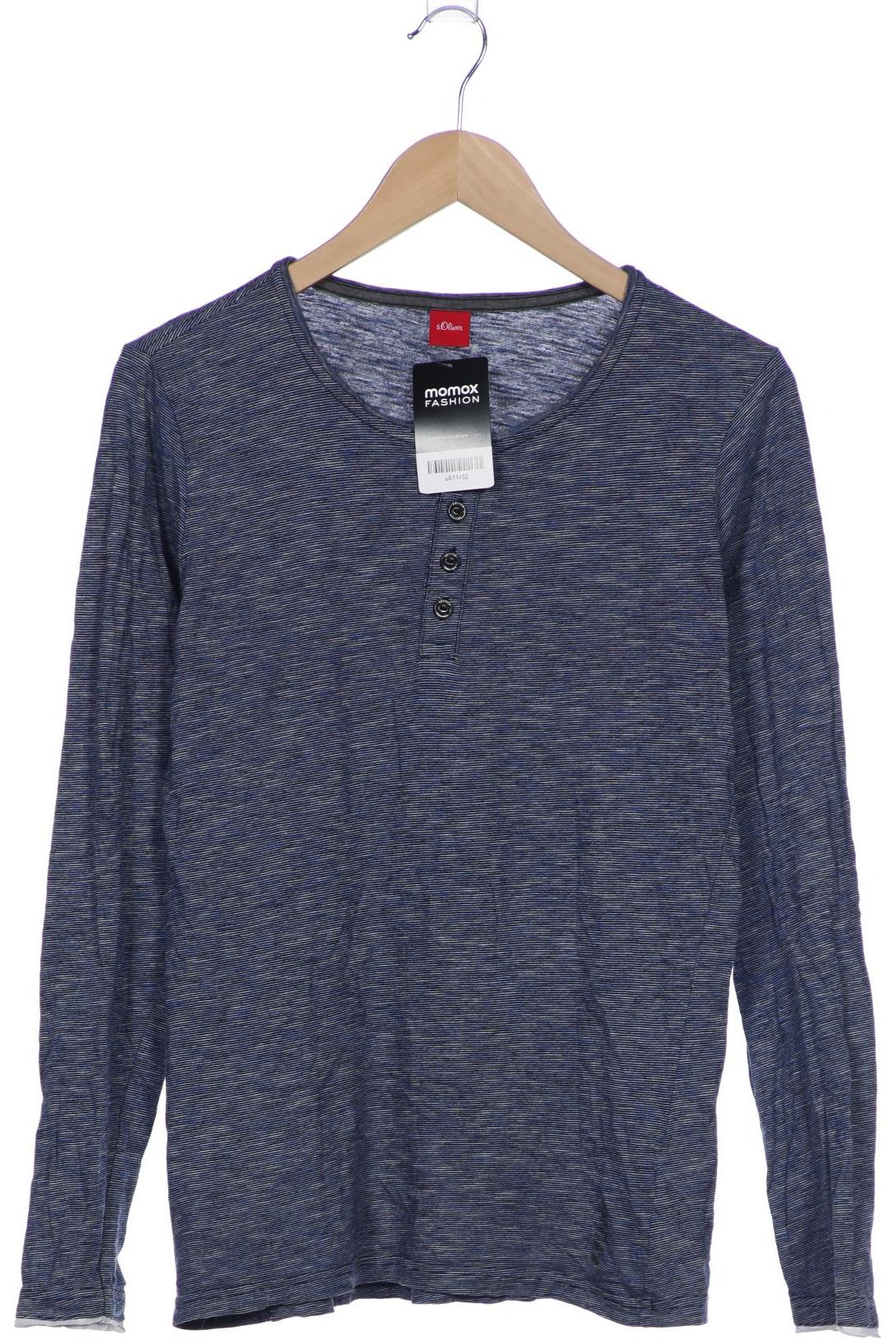 

s.Oliver Herren Langarmshirt, blau, Gr. 48
