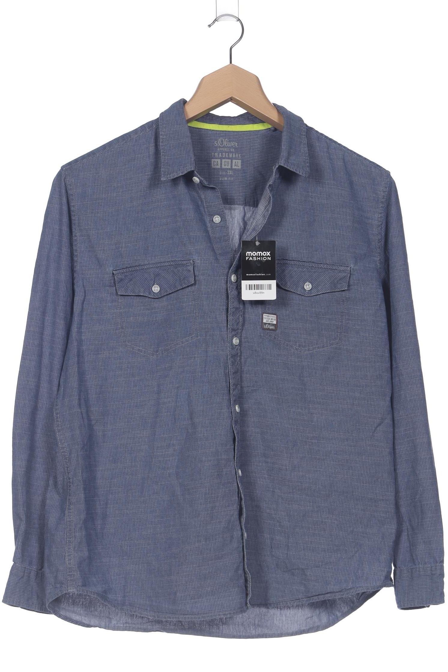 

s.Oliver Herren Hemd, blau, Gr. 56
