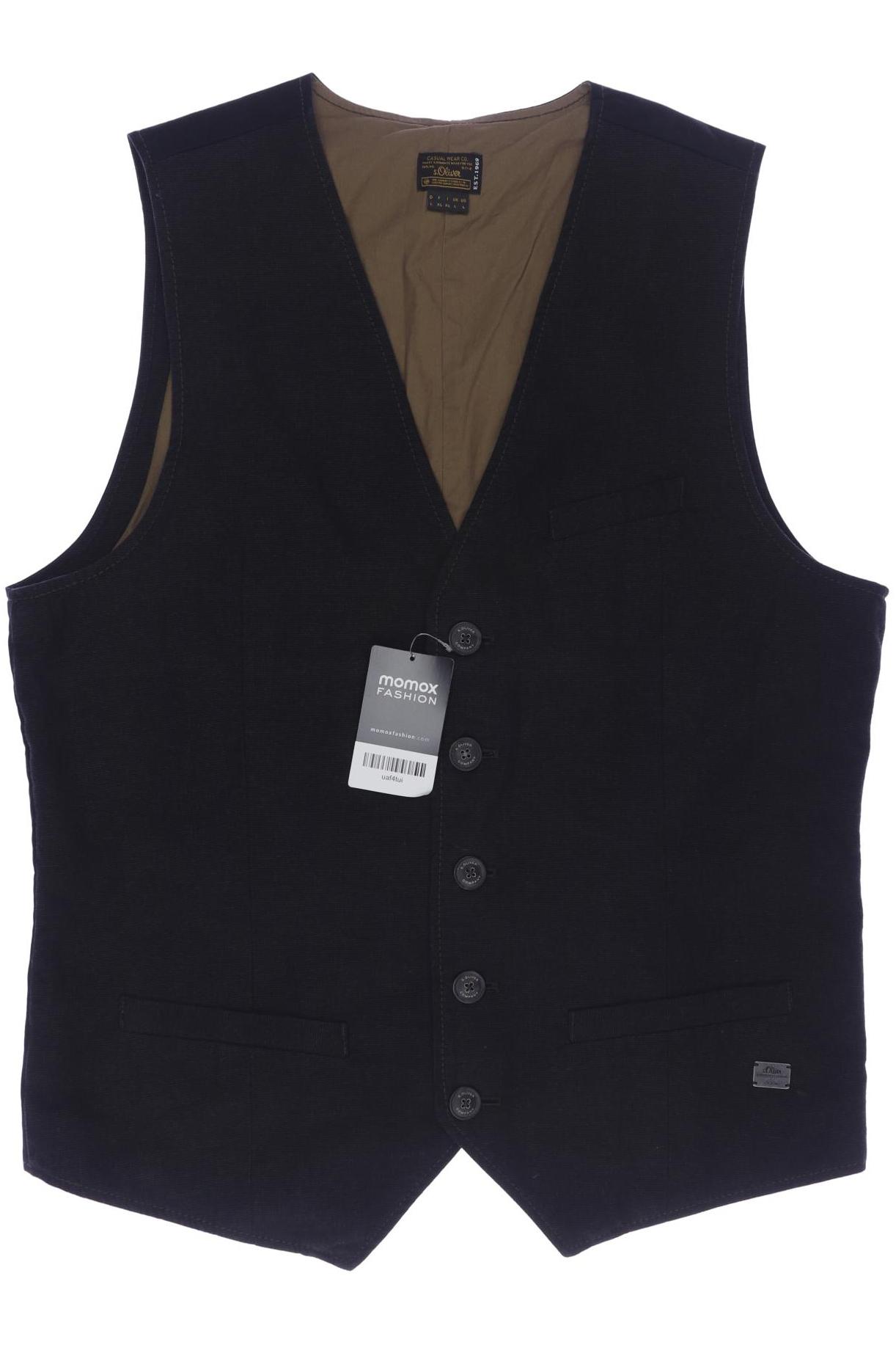 

s.Oliver Herren Weste, schwarz, Gr. 52