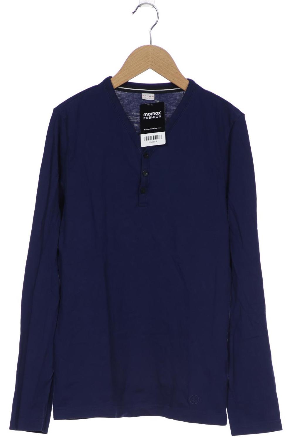 

s.Oliver Herren Langarmshirt, marineblau, Gr. 46