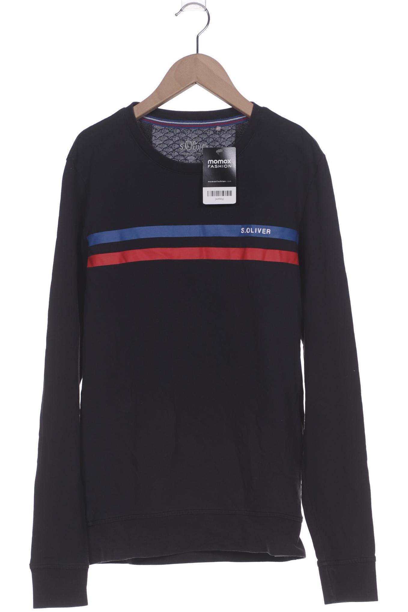 

s.Oliver Herren Sweatshirt, schwarz, Gr. 48