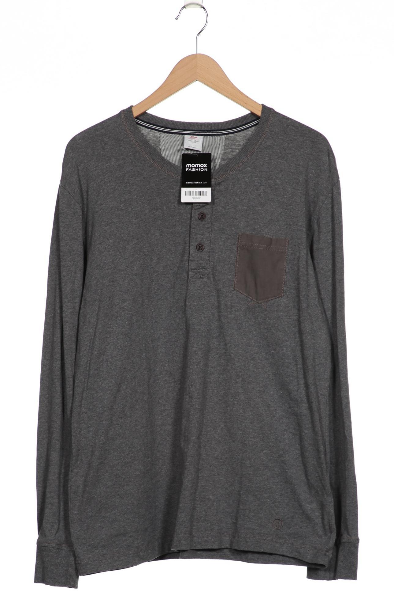 

s.Oliver Herren Langarmshirt, grau, Gr. 54