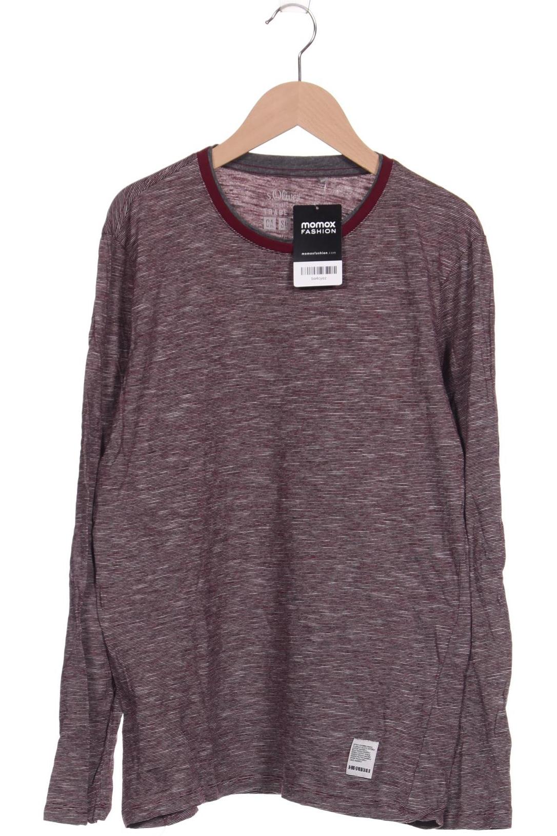 

s.Oliver Herren Langarmshirt, bordeaux, Gr. 52