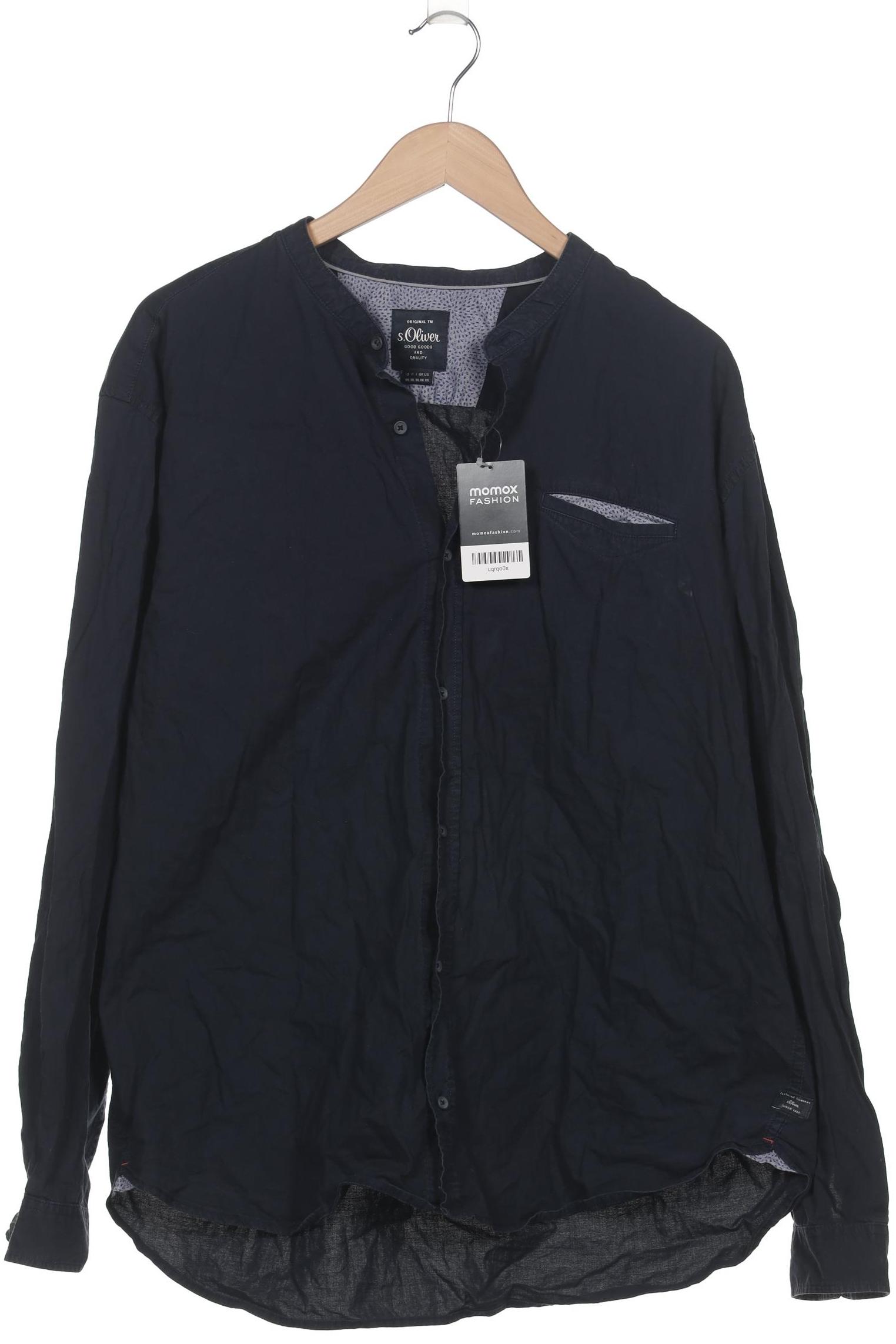 

s.Oliver Herren Hemd, marineblau, Gr. 56