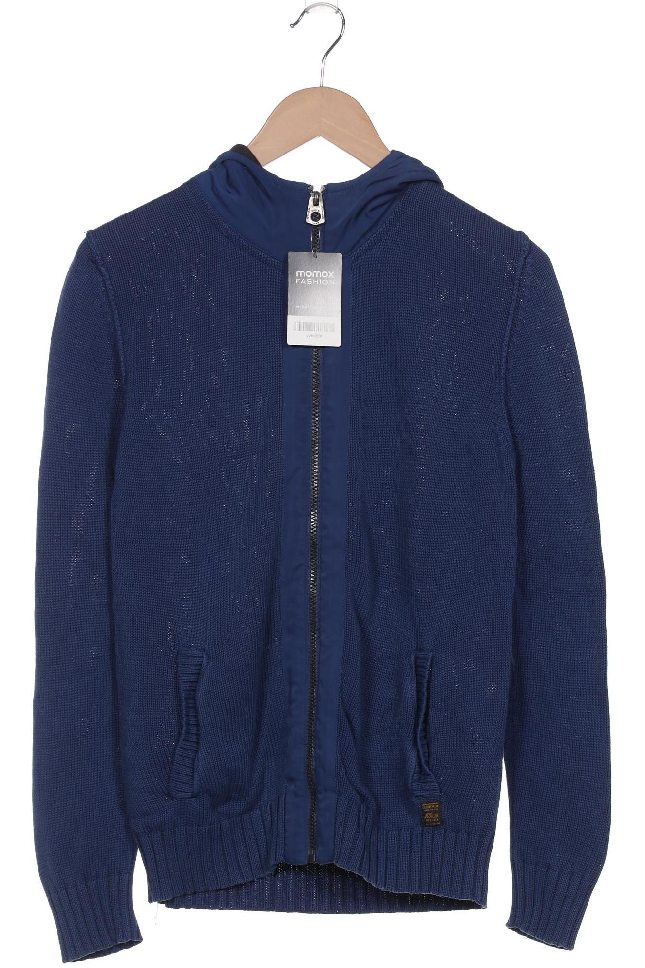 

s.Oliver Herren Strickjacke, blau, Gr. 46