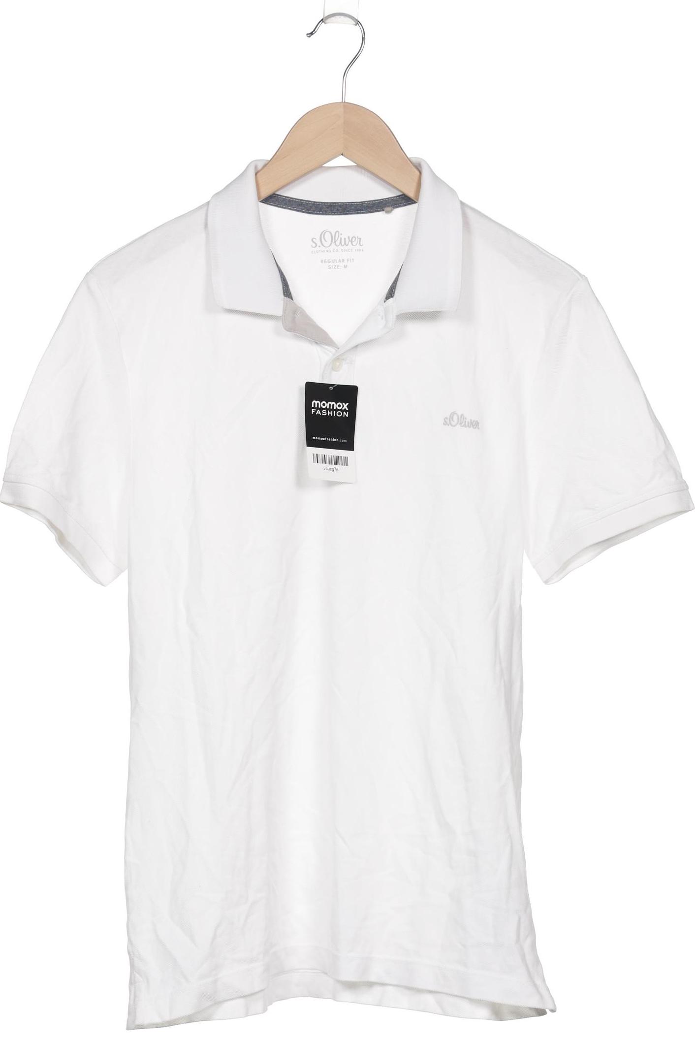 

s.Oliver Herren Poloshirt, weiß, Gr. 48