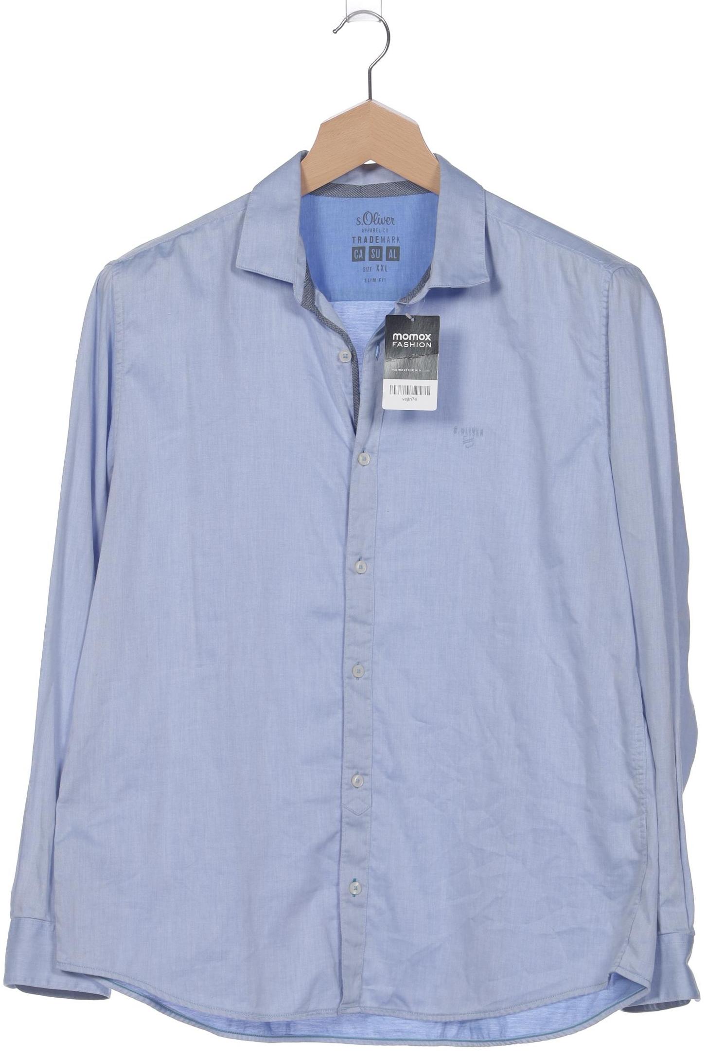 

s.Oliver Herren Hemd, blau, Gr. 56