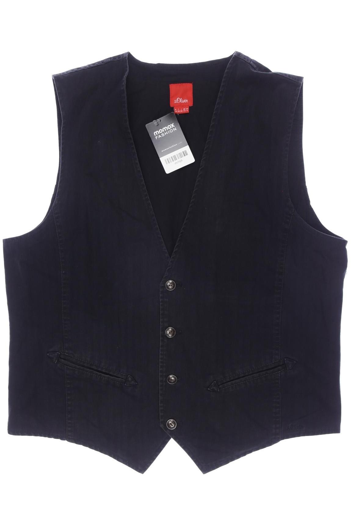 

s.Oliver Herren Weste, schwarz, Gr. 56