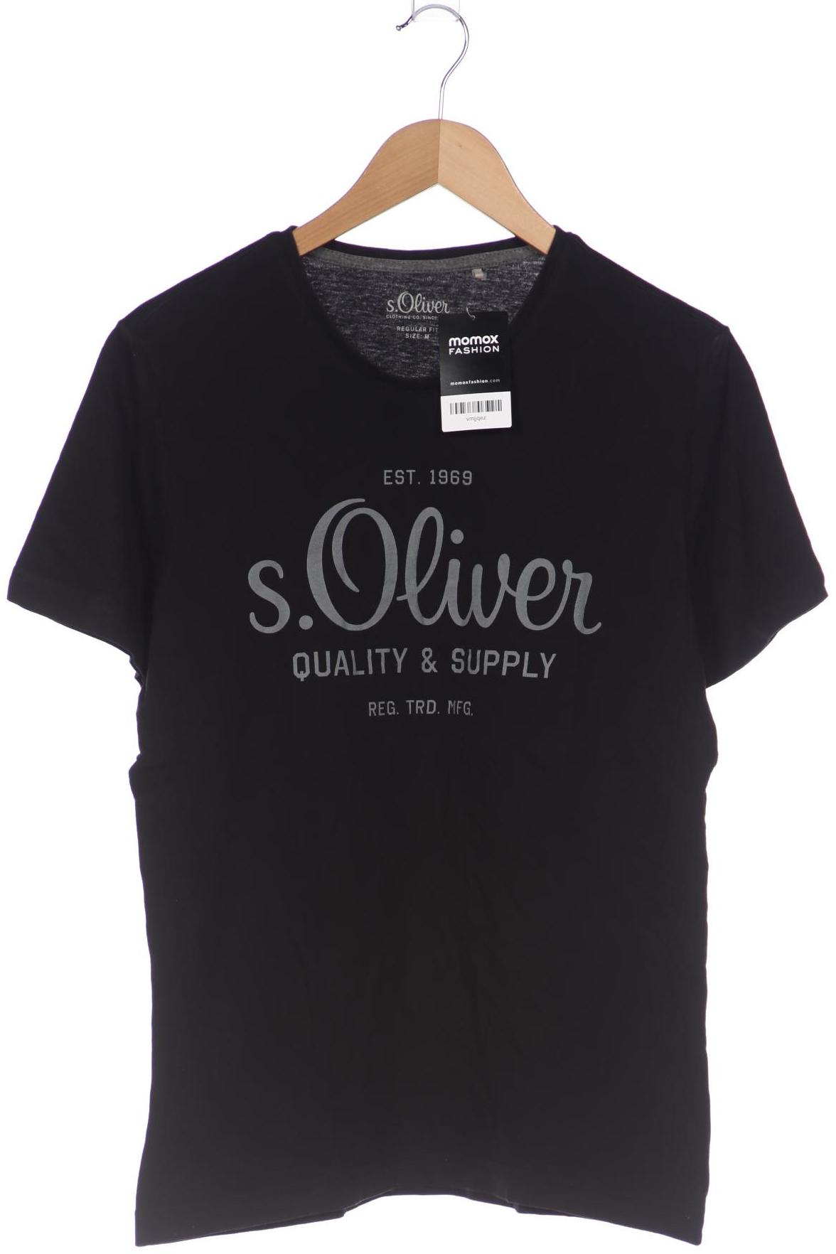 

s.Oliver Herren T-Shirt, schwarz, Gr. 48