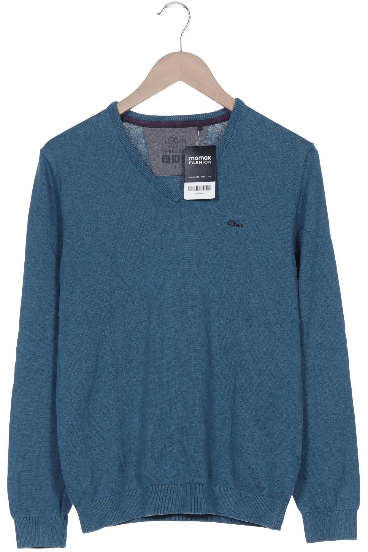 

s.Oliver Herren Pullover, türkis, Gr. 46