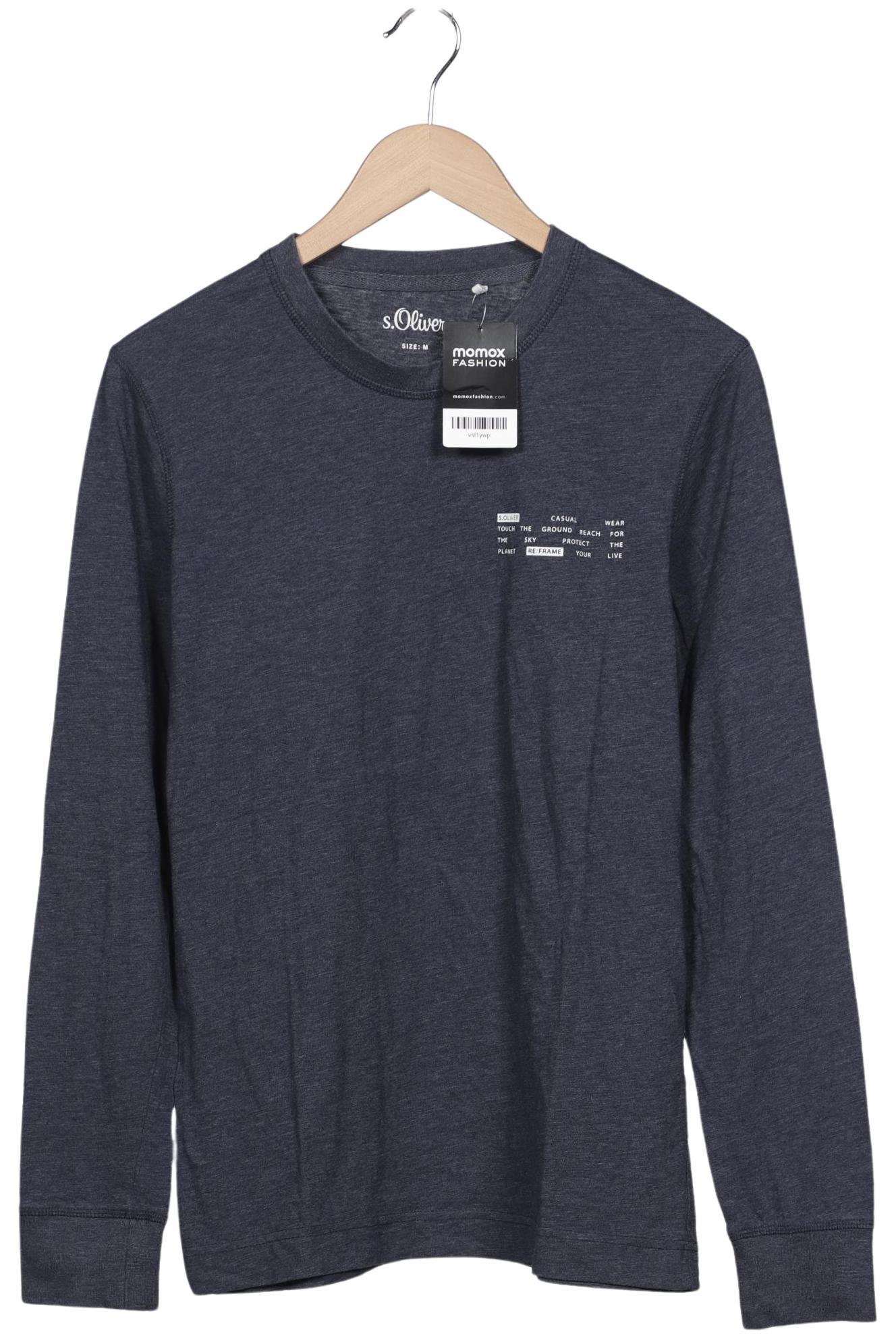 

s.Oliver Herren Langarmshirt, marineblau, Gr. 48