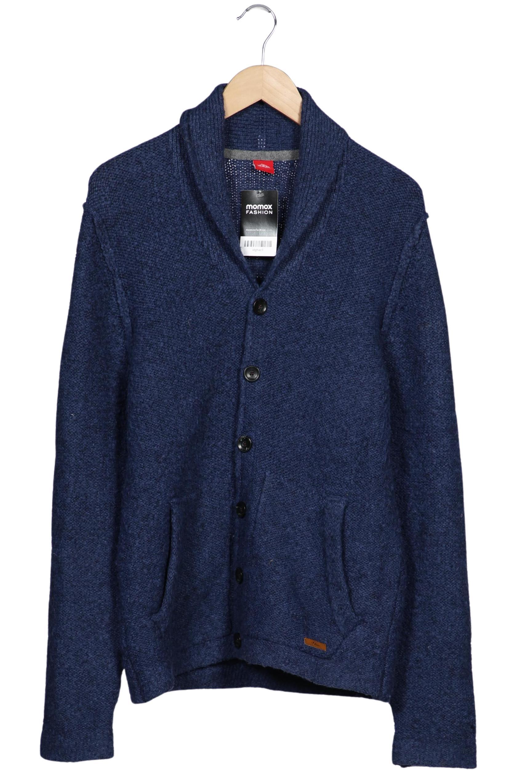 

s.Oliver Herren Strickjacke, marineblau, Gr. 48