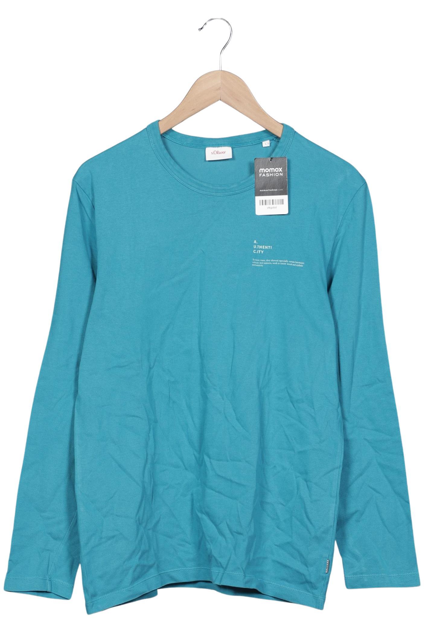 

s.Oliver Herren Langarmshirt, blau, Gr. 52