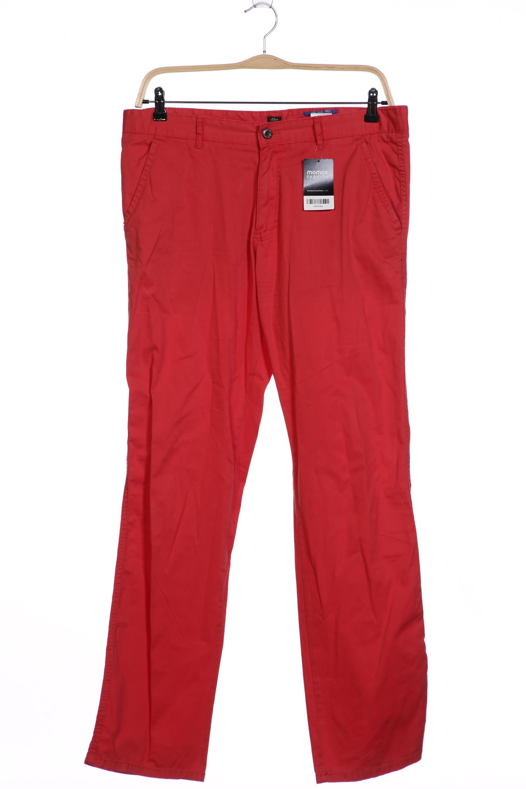 

s.Oliver Herren Stoffhose, rot, Gr. 36