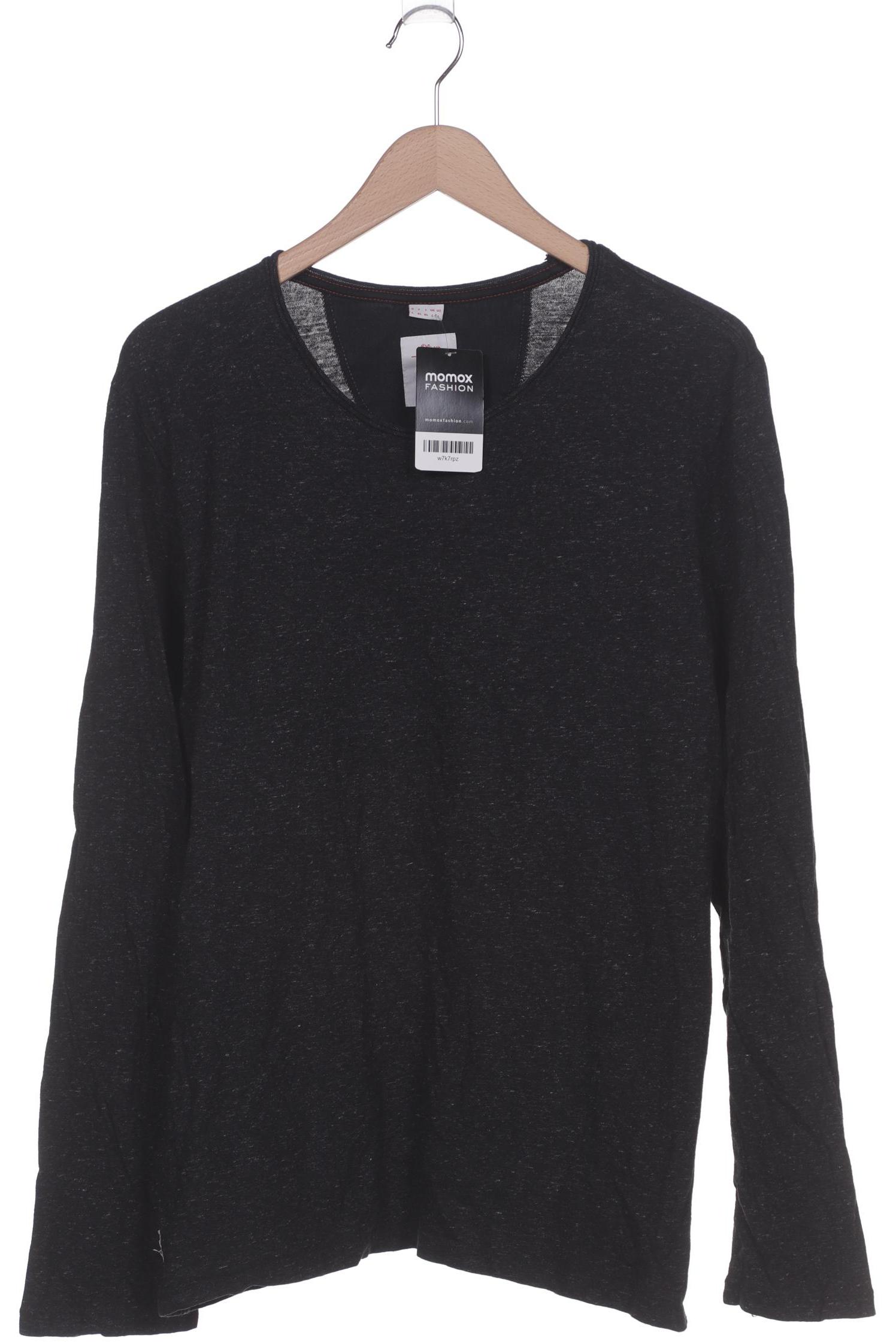 

s.Oliver Herren Langarmshirt, schwarz, Gr. 52