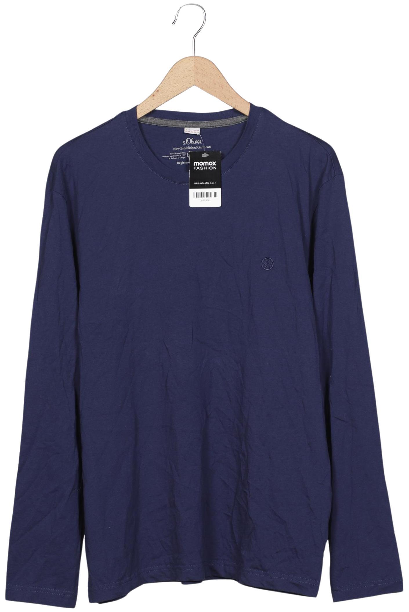 

s.Oliver Herren Langarmshirt, marineblau, Gr. 56