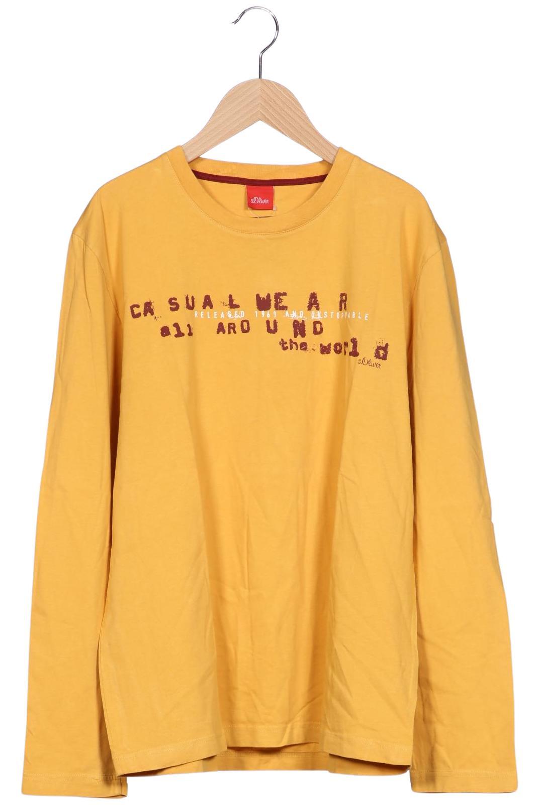 

s.Oliver Herren Langarmshirt, gelb, Gr. 52