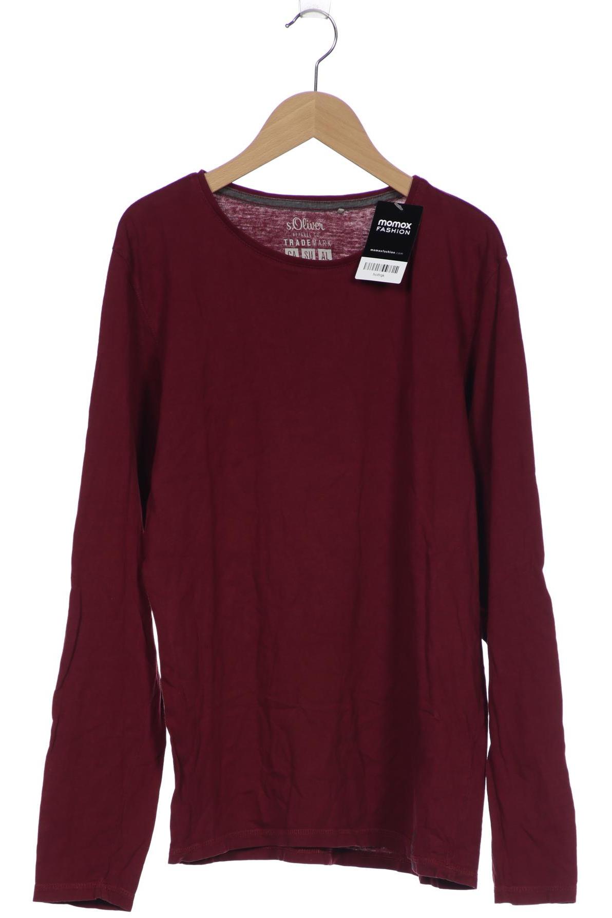 

s.Oliver Herren Langarmshirt, bordeaux, Gr. 52
