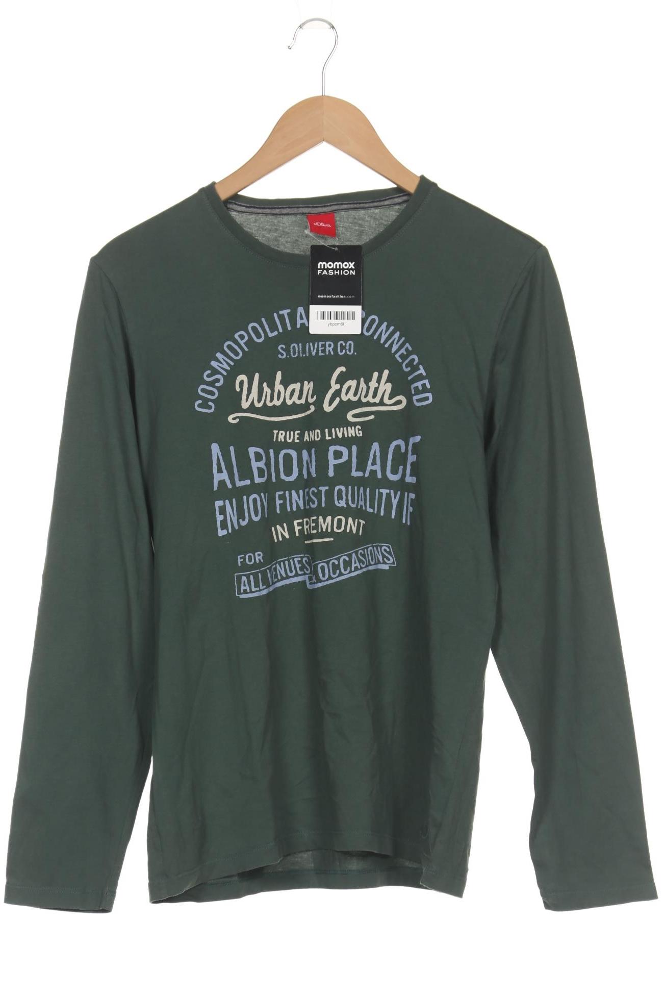 

s.Oliver Herren Langarmshirt, grün, Gr. 48