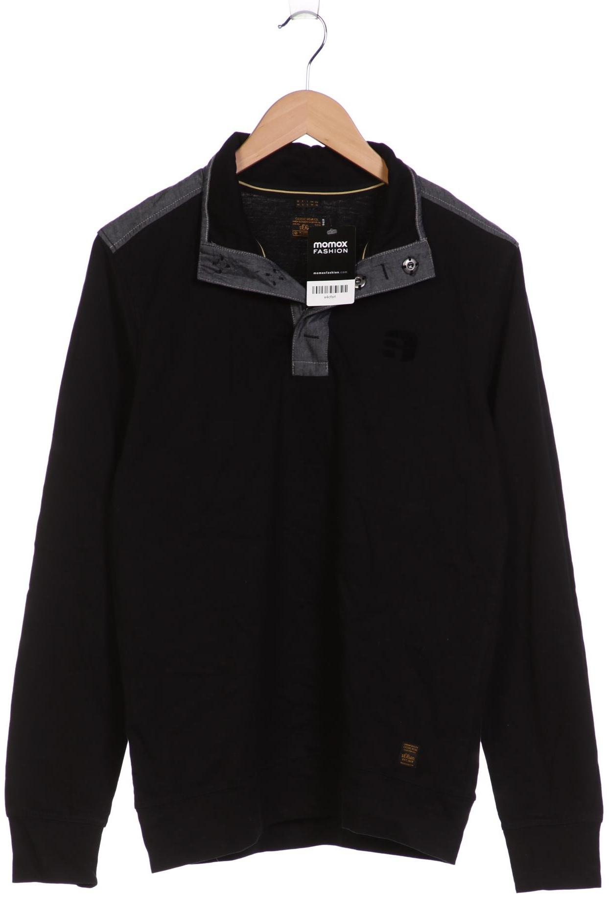 

s.Oliver Herren Langarmshirt, schwarz, Gr. 48