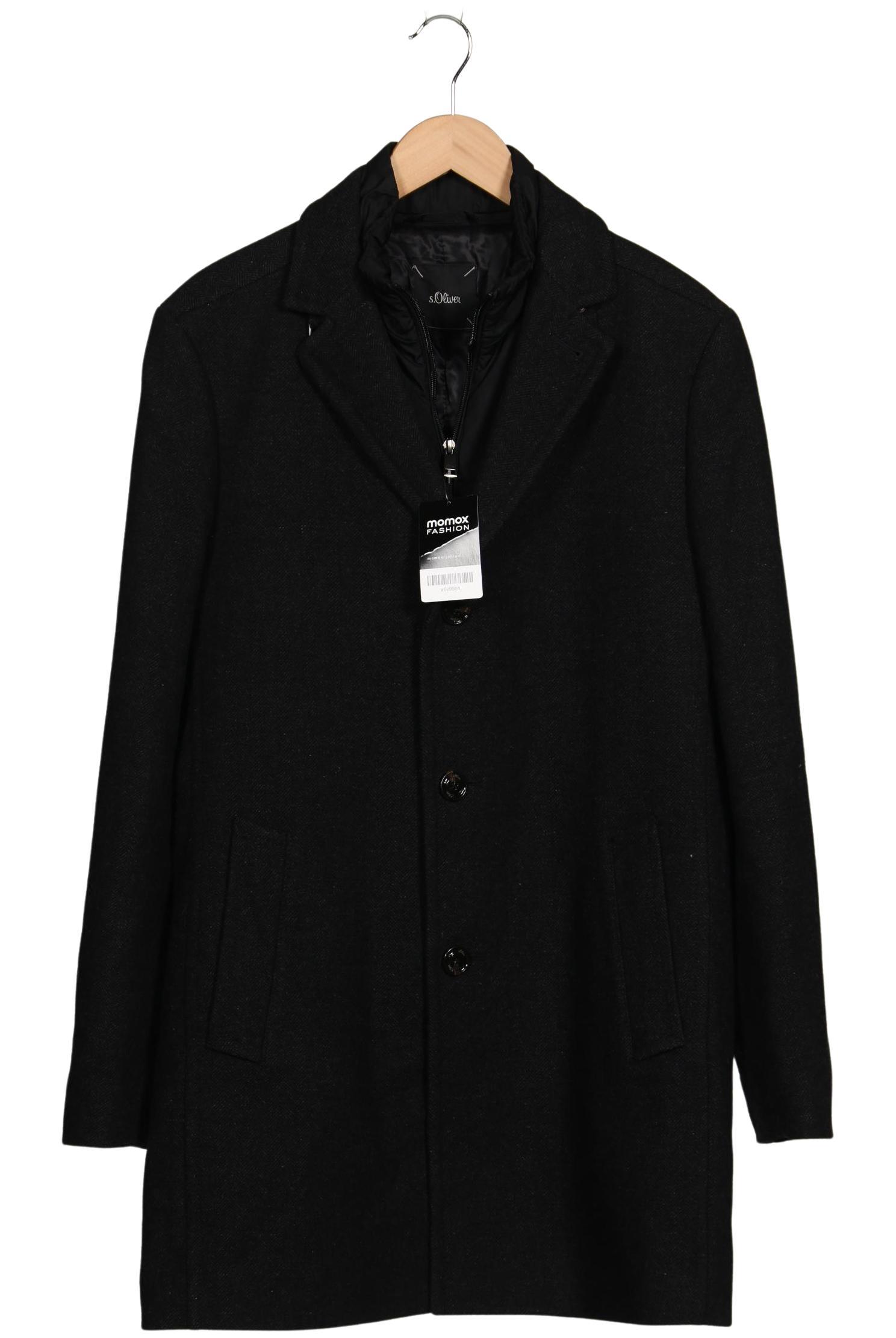 

s.Oliver Herren Mantel, schwarz, Gr. 50