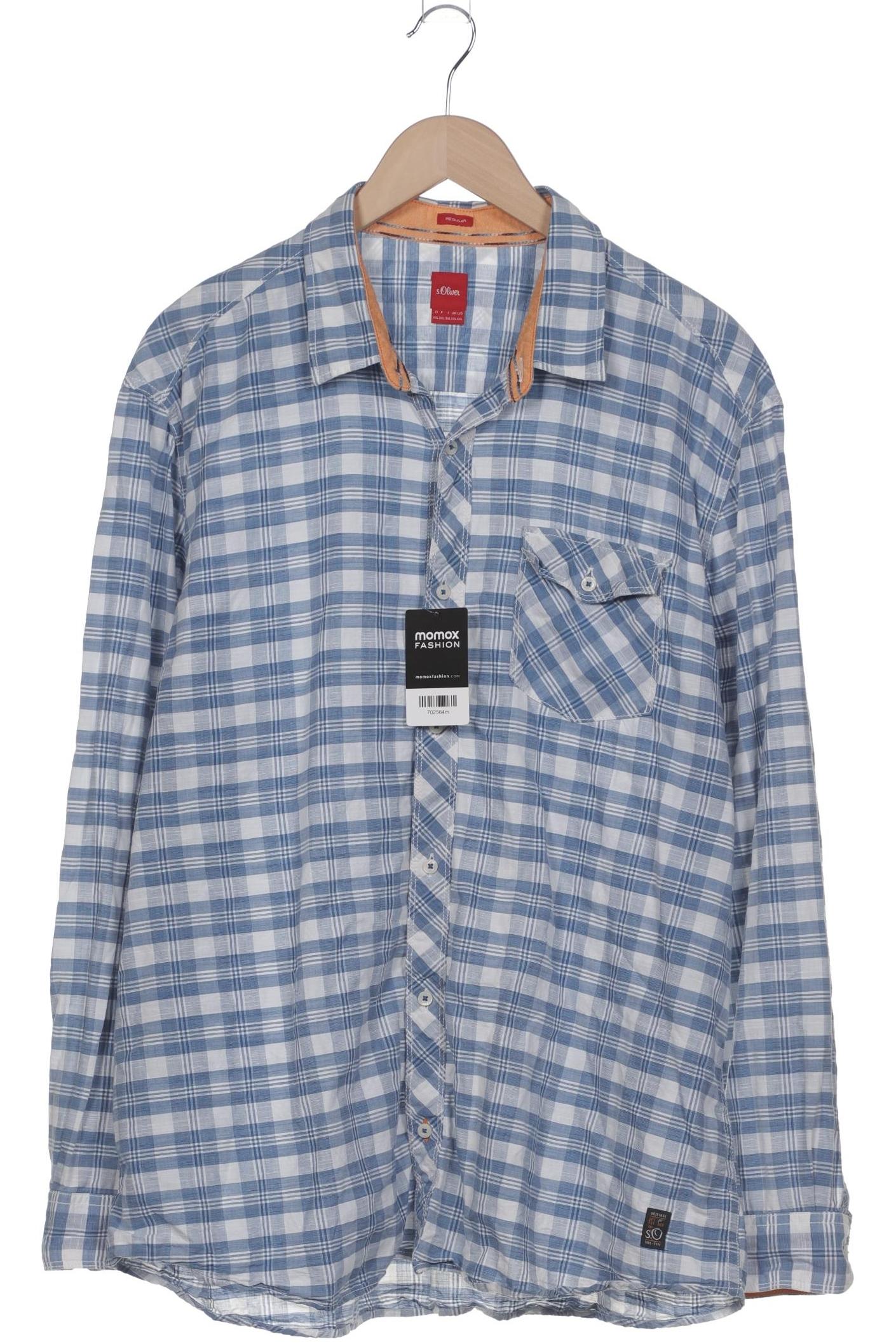 

s.Oliver Herren Hemd, blau, Gr. 56