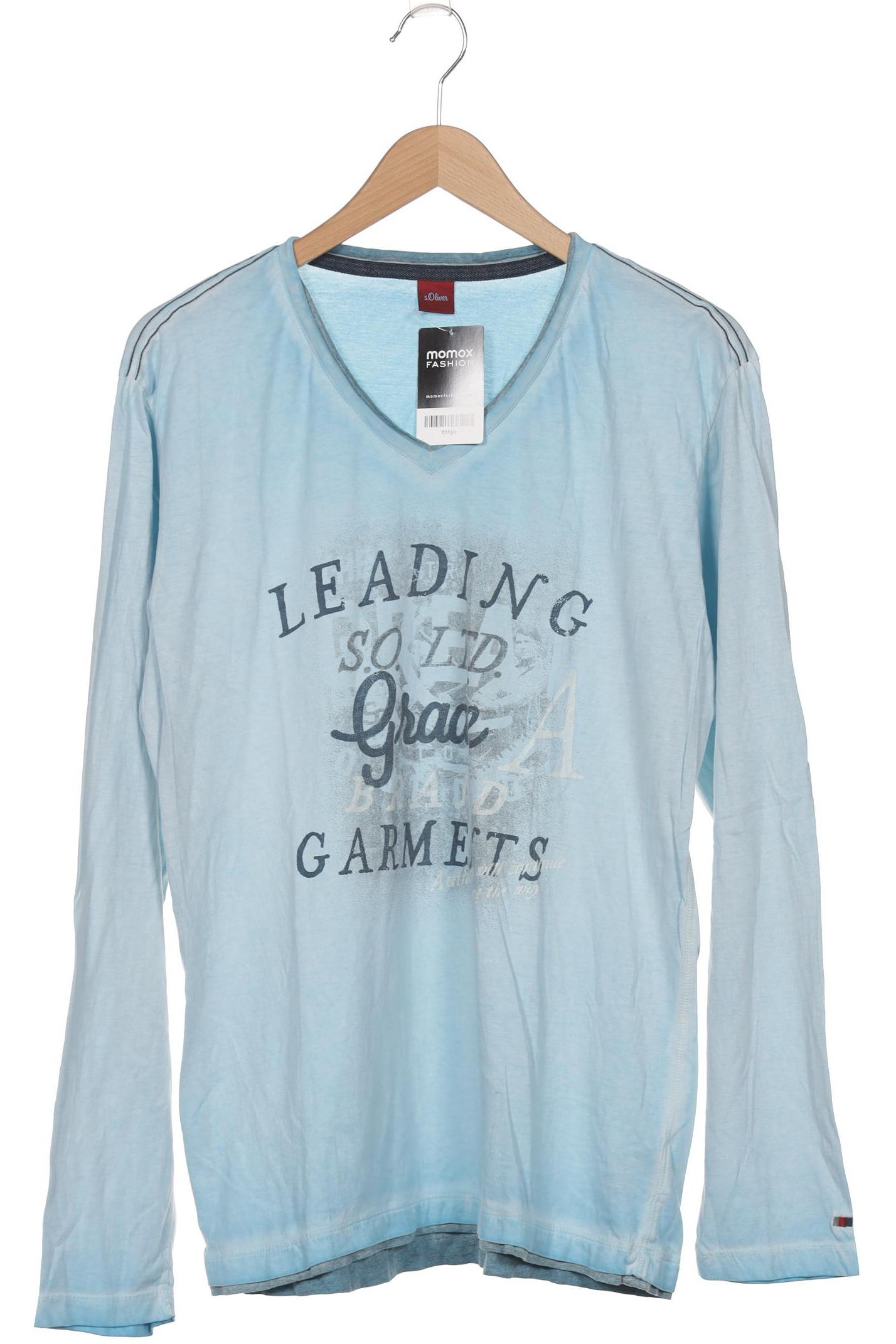 

s.Oliver Herren Langarmshirt, blau, Gr. 54