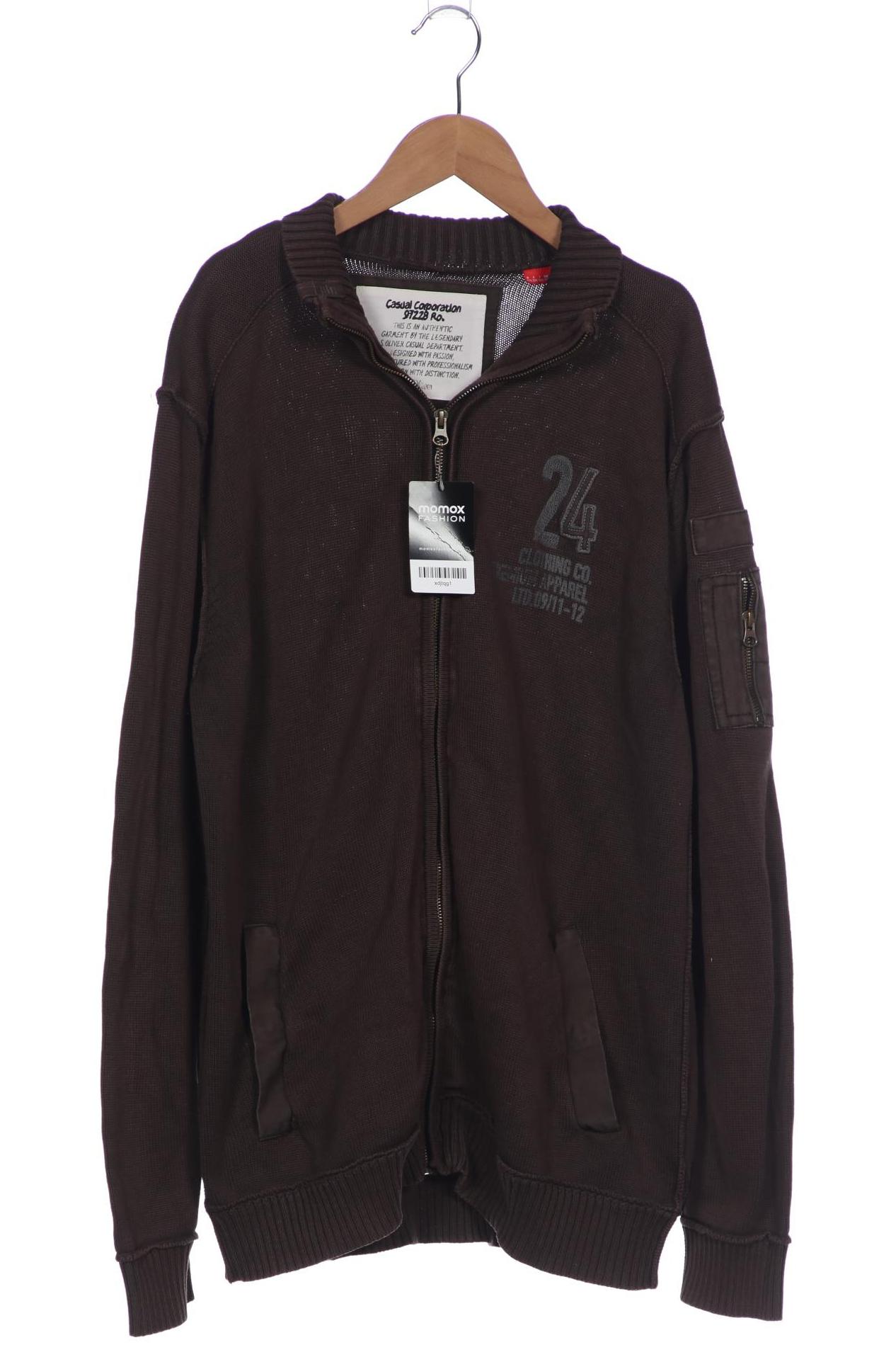

s.Oliver Herren Strickjacke, braun, Gr. 56