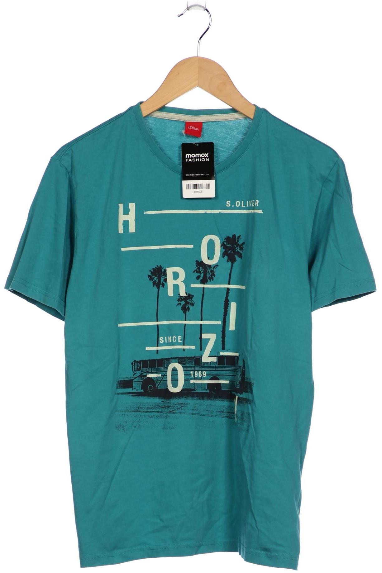 

s.Oliver Herren T-Shirt, türkis, Gr. 52