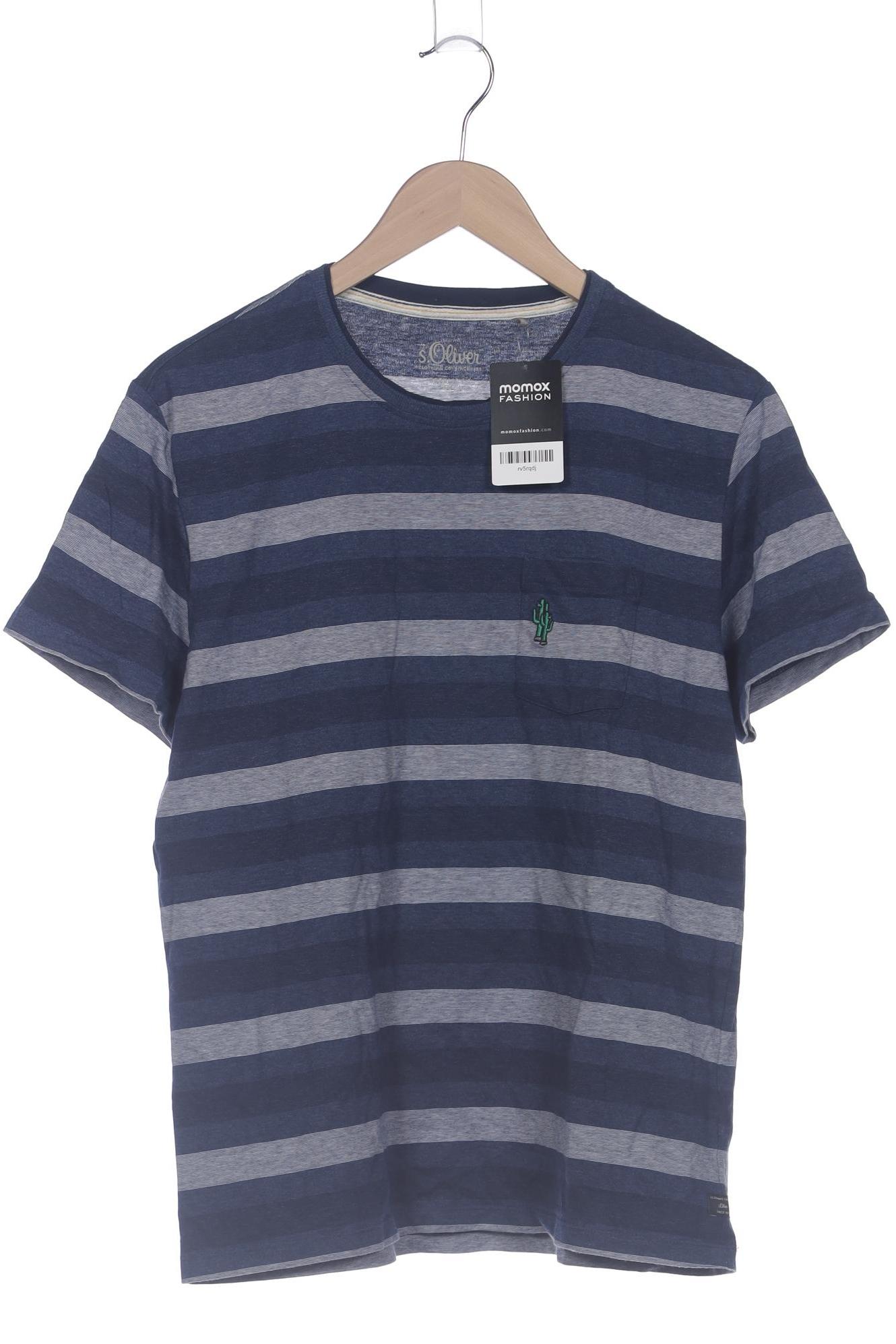 

s.Oliver Herren T-Shirt, blau, Gr. 52