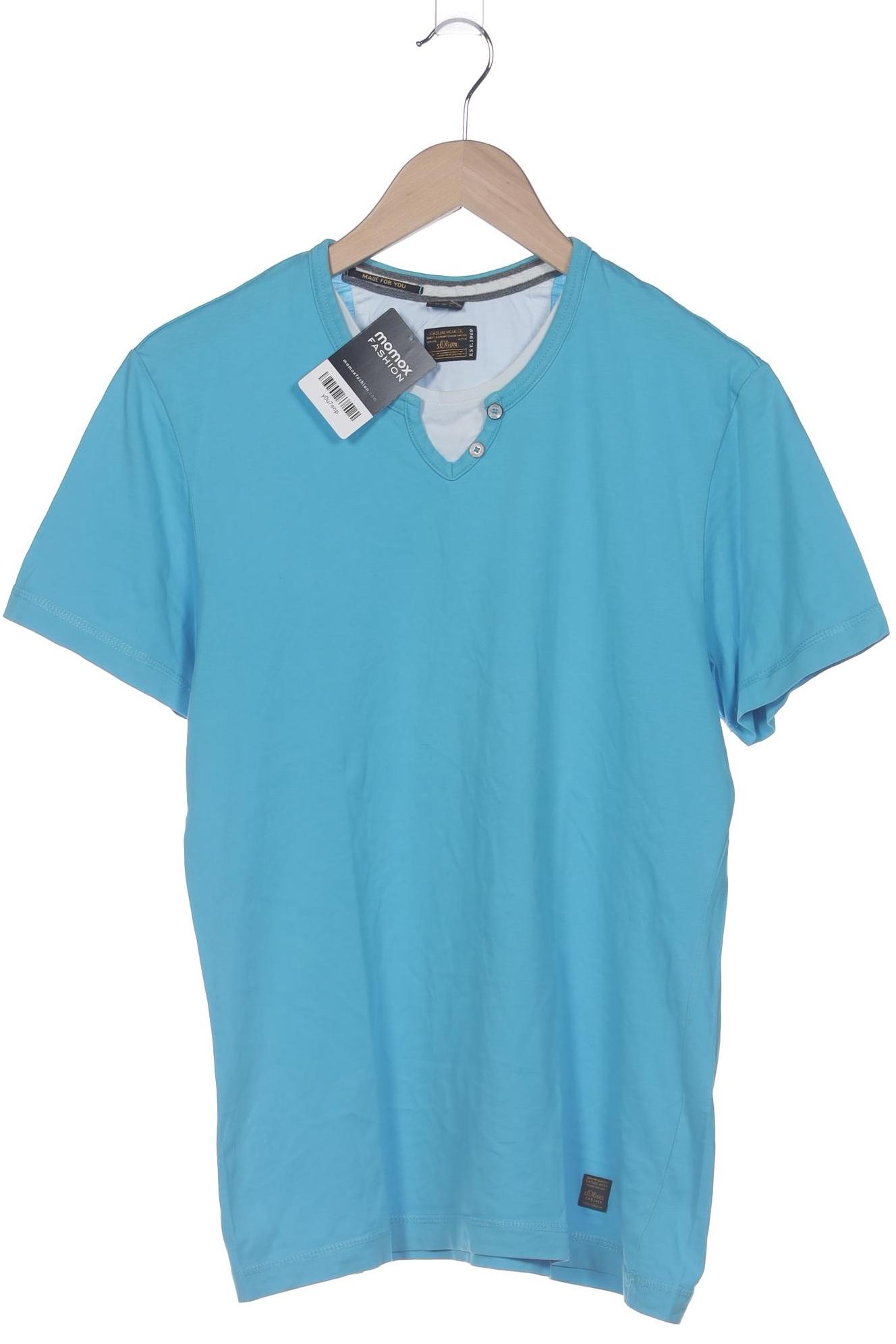 

s.Oliver Herren T-Shirt, blau, Gr. 52