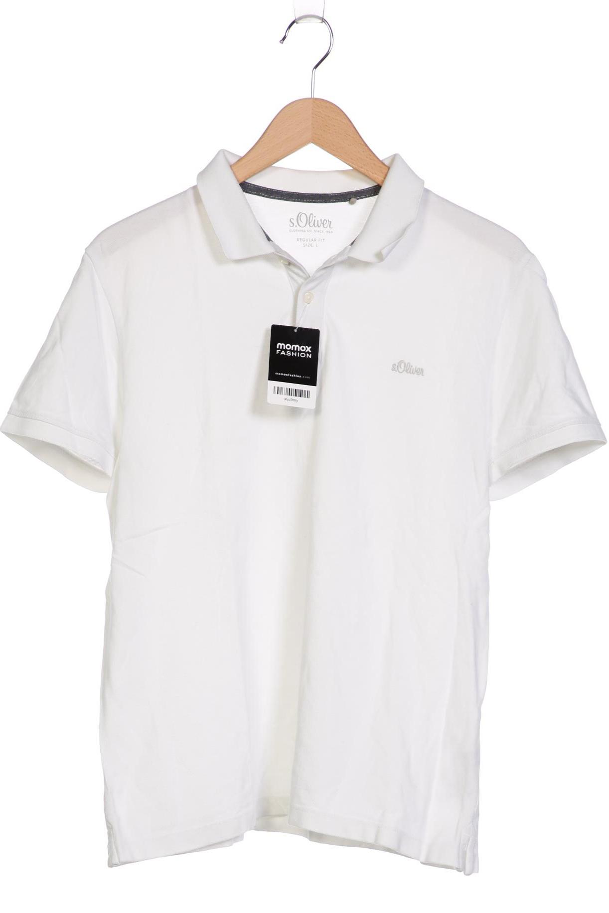 

s.Oliver Herren Poloshirt, weiß, Gr. 52