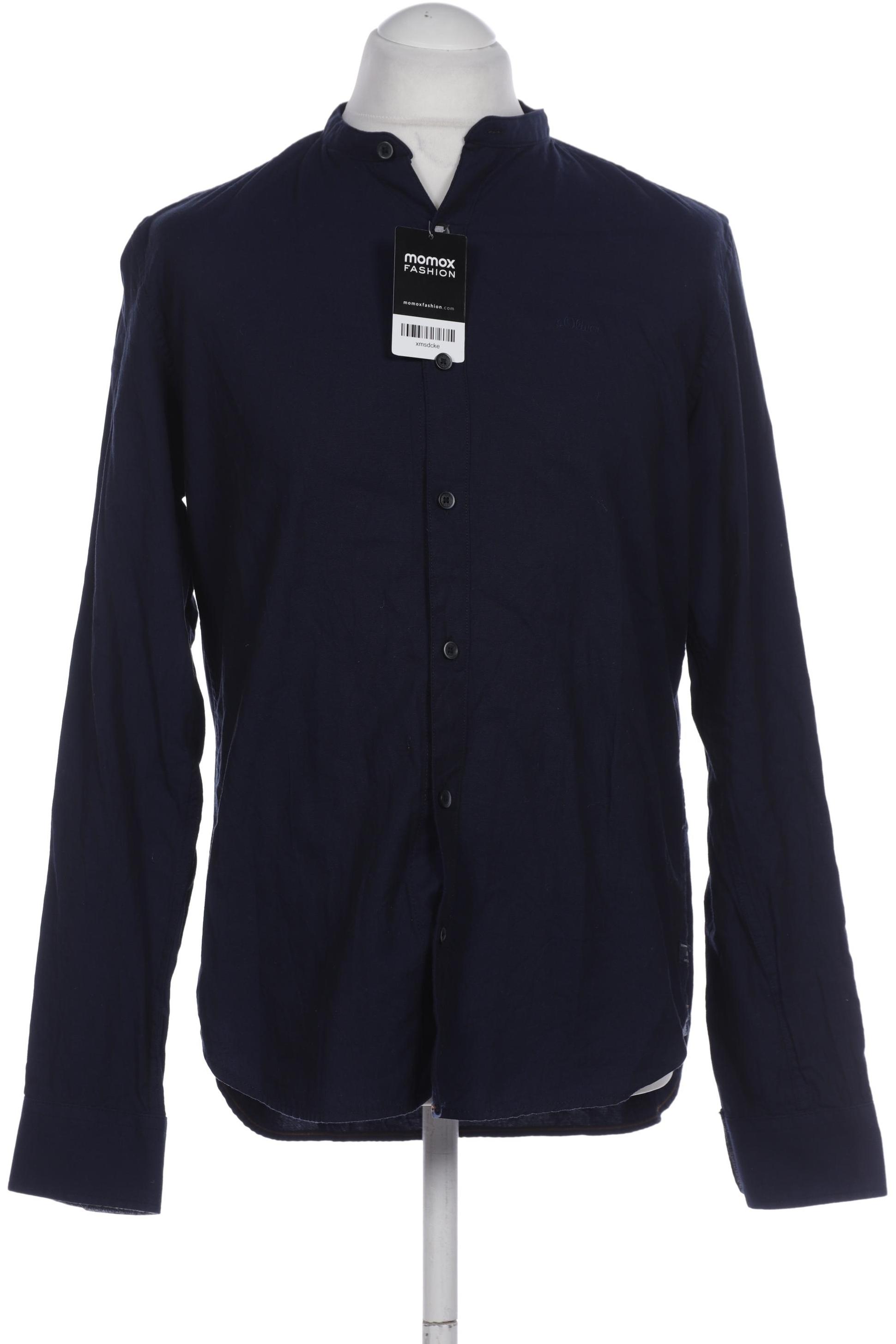 

s.Oliver Herren Hemd, marineblau, Gr. 48