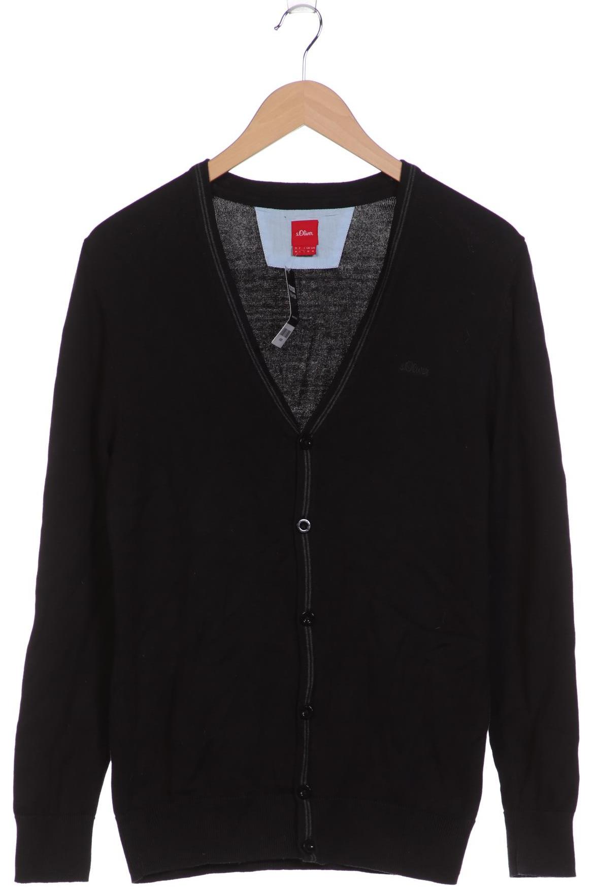 

s.Oliver Herren Strickjacke, schwarz, Gr. 48