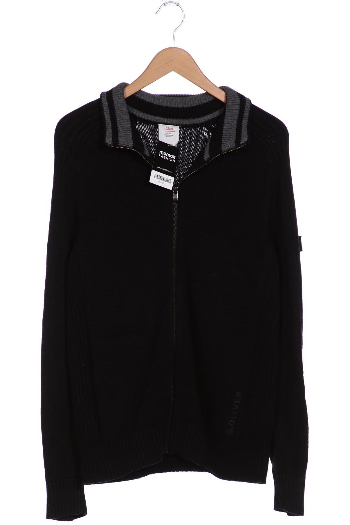 

s.Oliver Herren Strickjacke, schwarz, Gr. 48