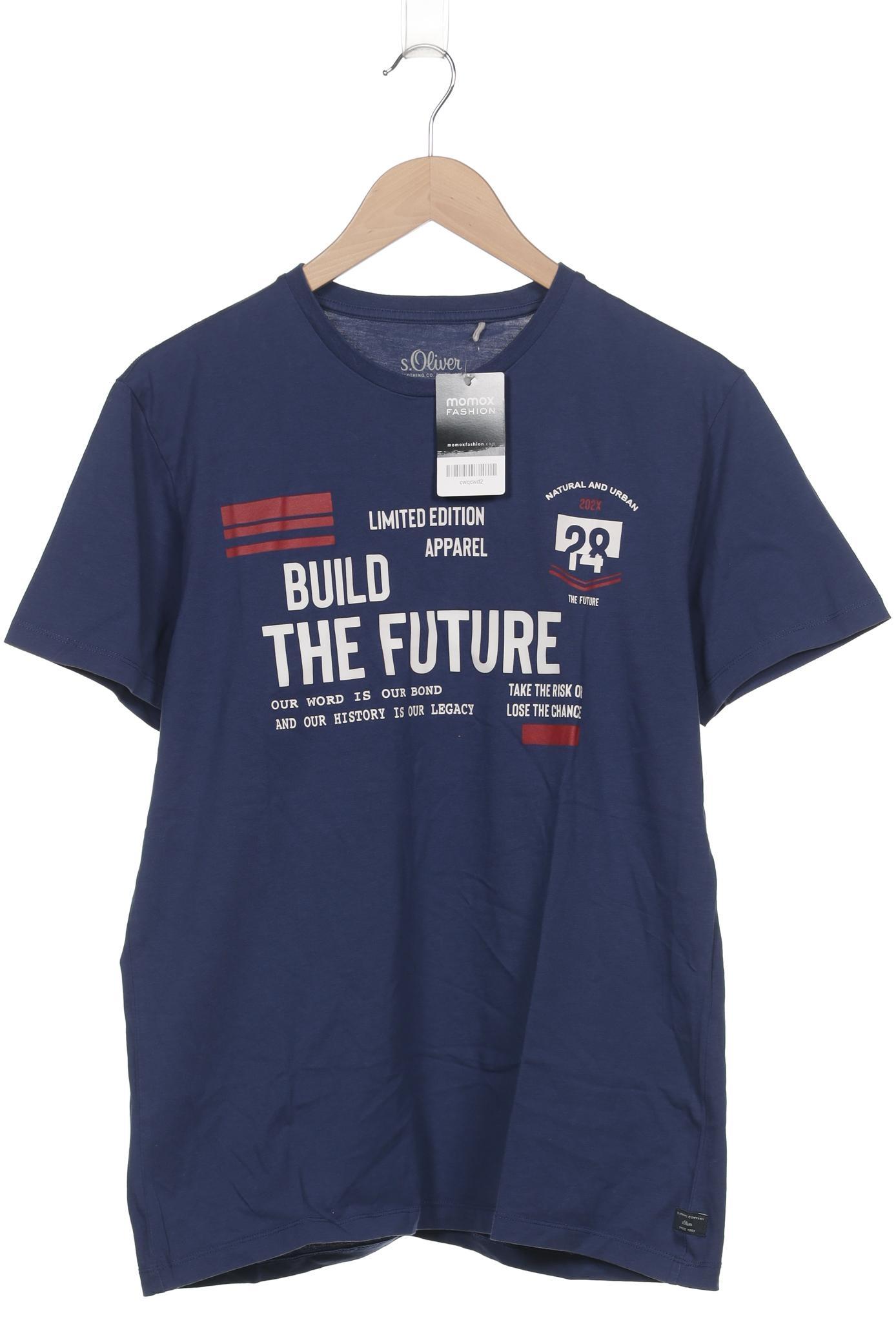 

s.Oliver Herren T-Shirt, blau, Gr. 52