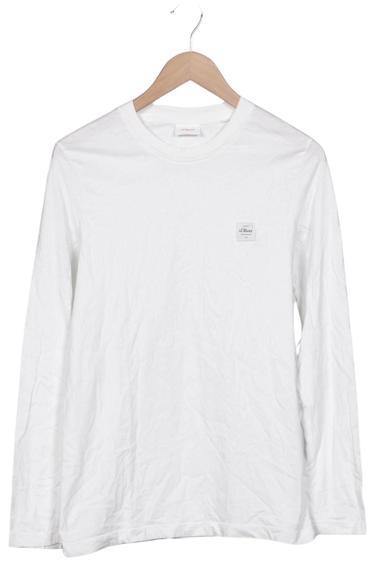 

s.Oliver Herren Langarmshirt, weiß, Gr. 46