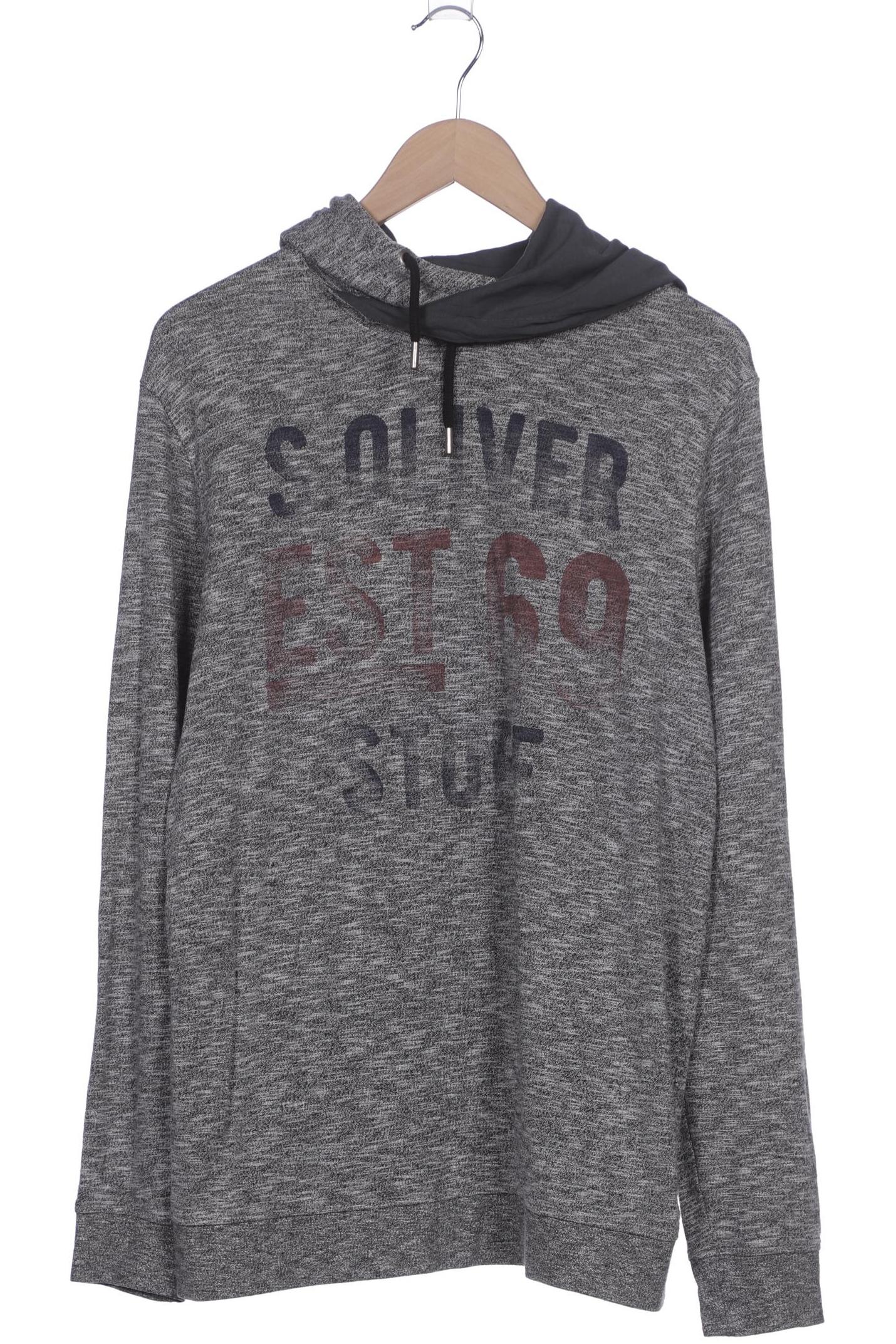 

s.Oliver Herren Kapuzenpullover, grau, Gr. 52