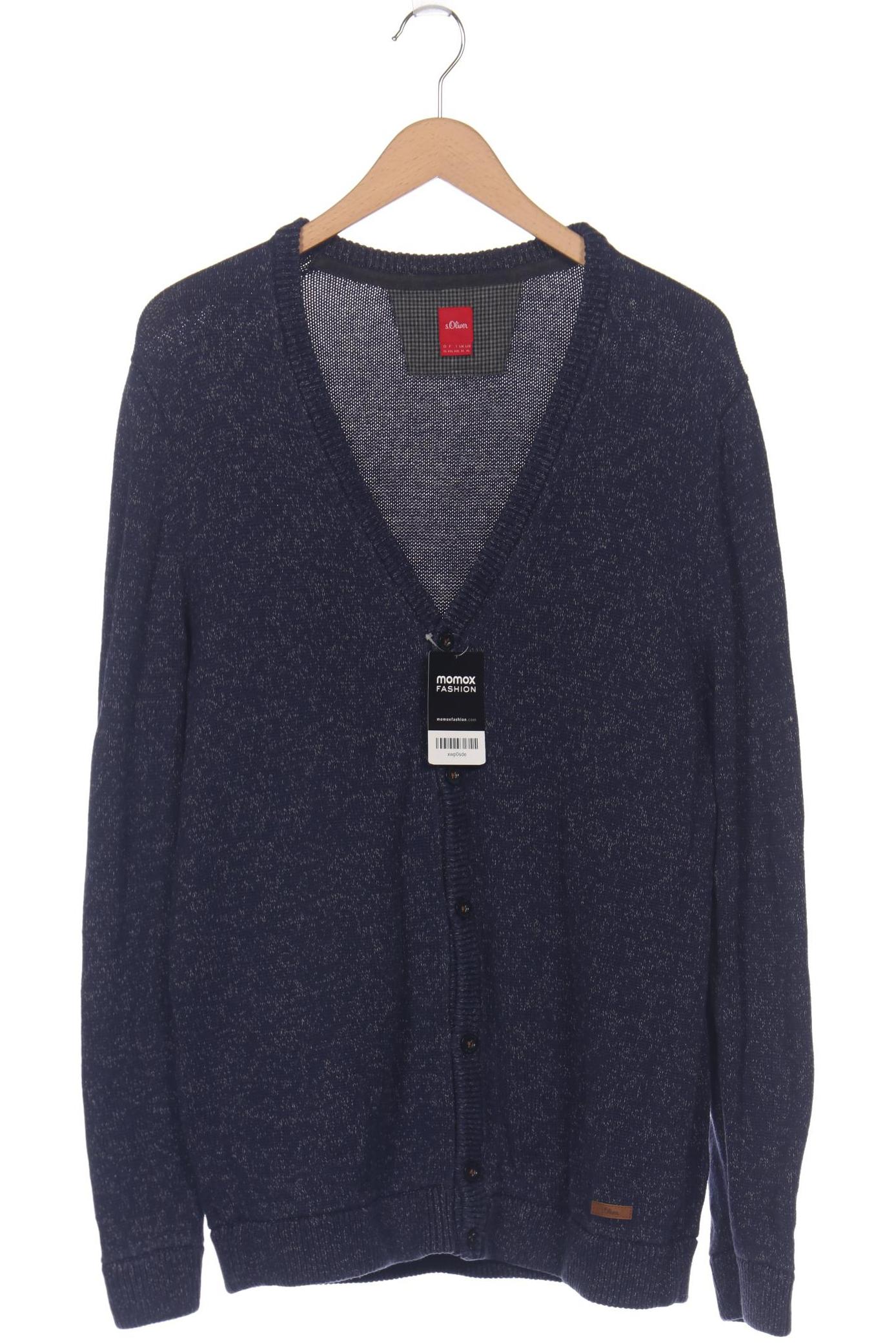 

s.Oliver Herren Strickjacke, marineblau, Gr. 54