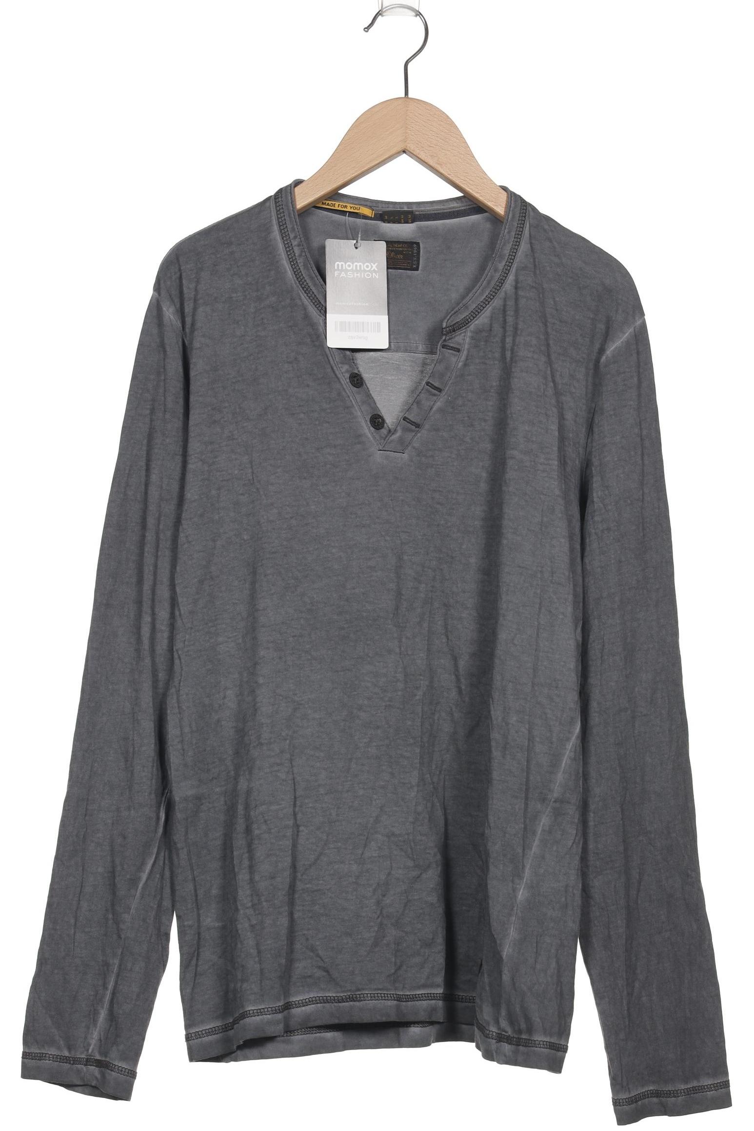 

s.Oliver Herren Langarmshirt, grau, Gr. 48