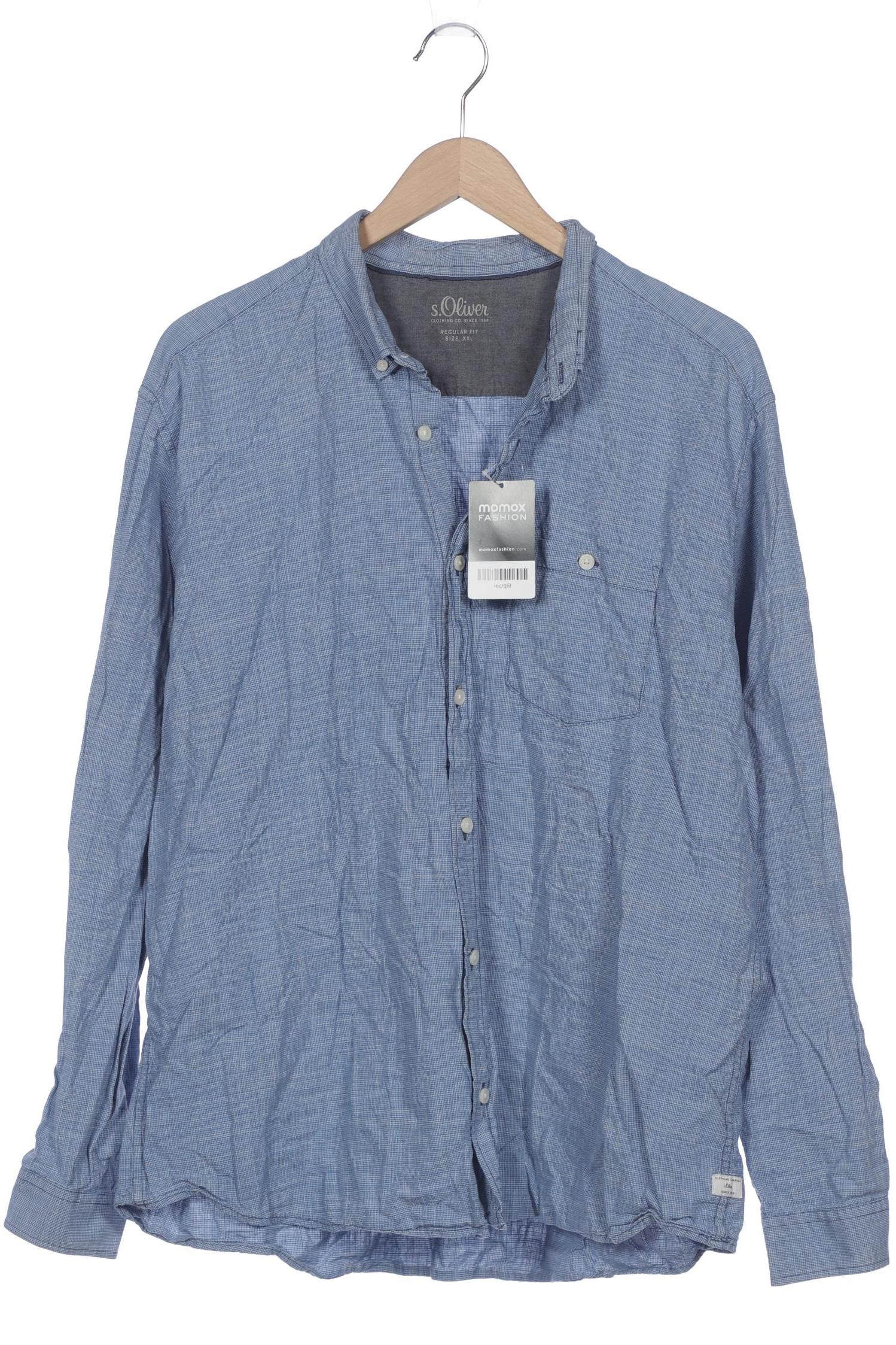 

s.Oliver Herren Hemd, blau, Gr. 56