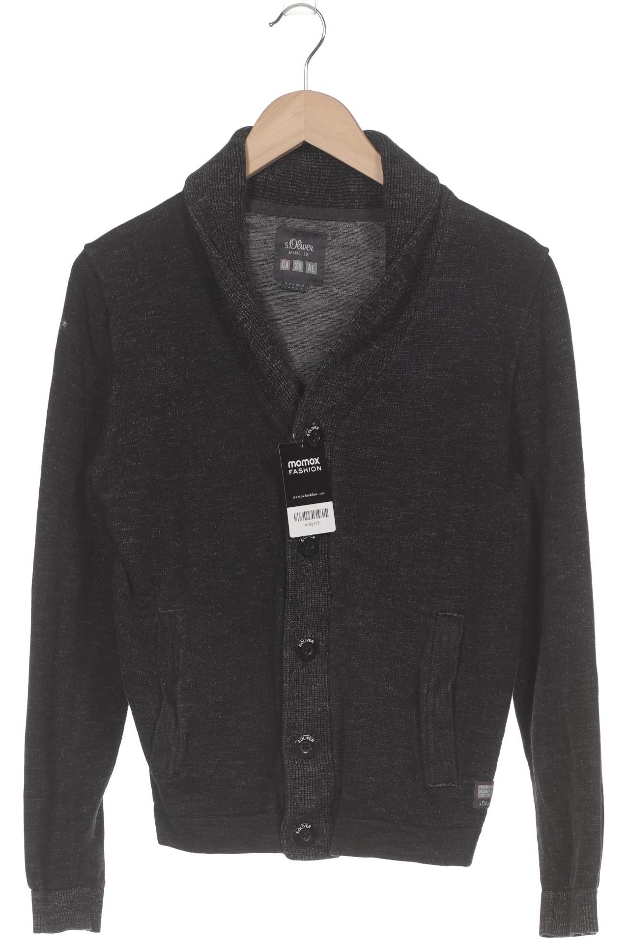 

s.Oliver Herren Strickjacke, schwarz, Gr. 46