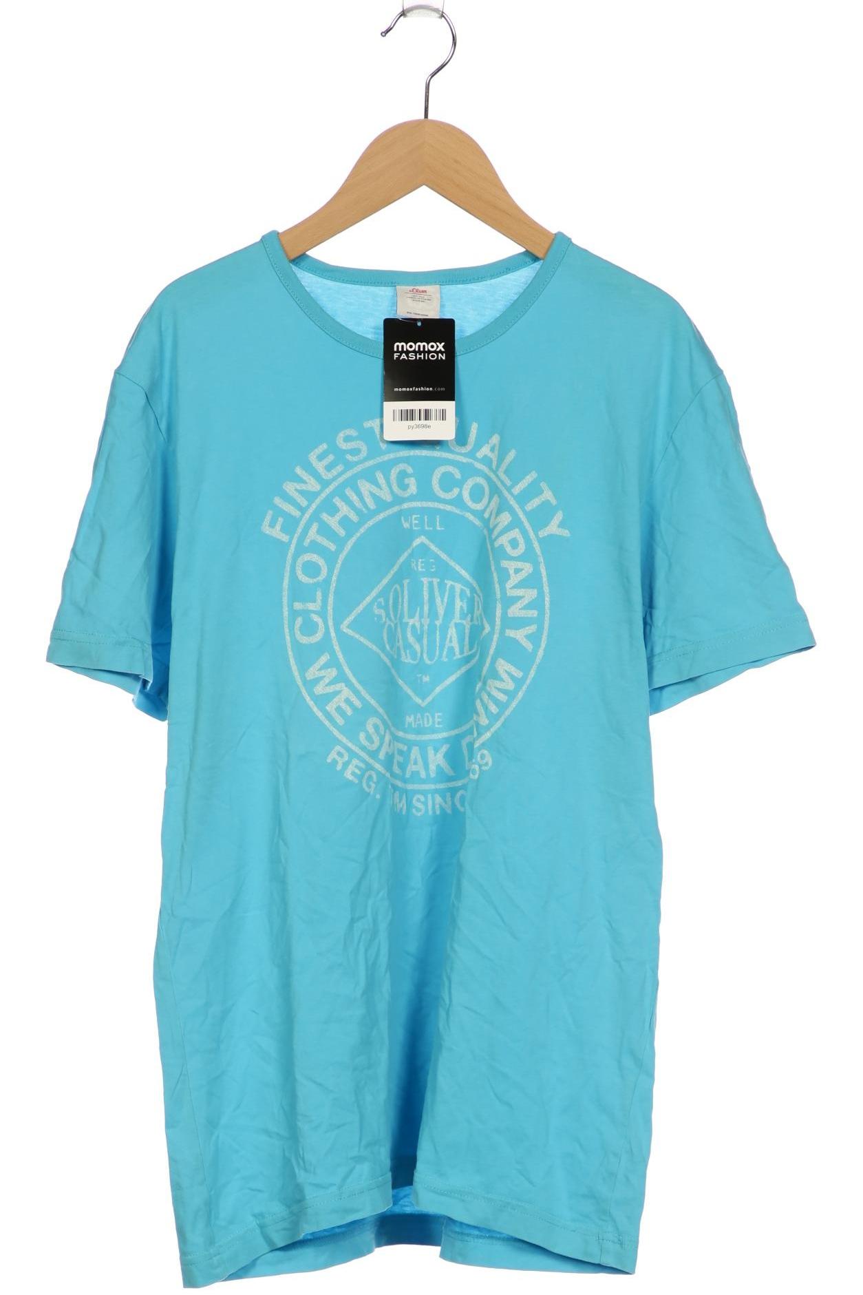 

s.Oliver Herren T-Shirt, blau, Gr. 52