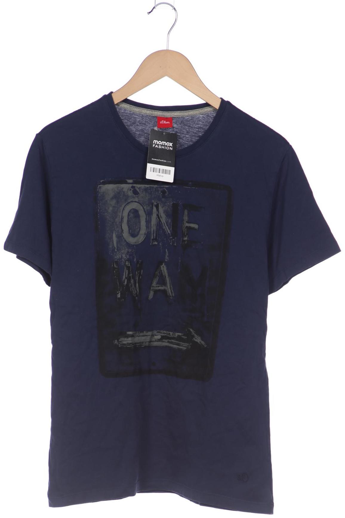 

s.Oliver Herren T-Shirt, blau, Gr. 52