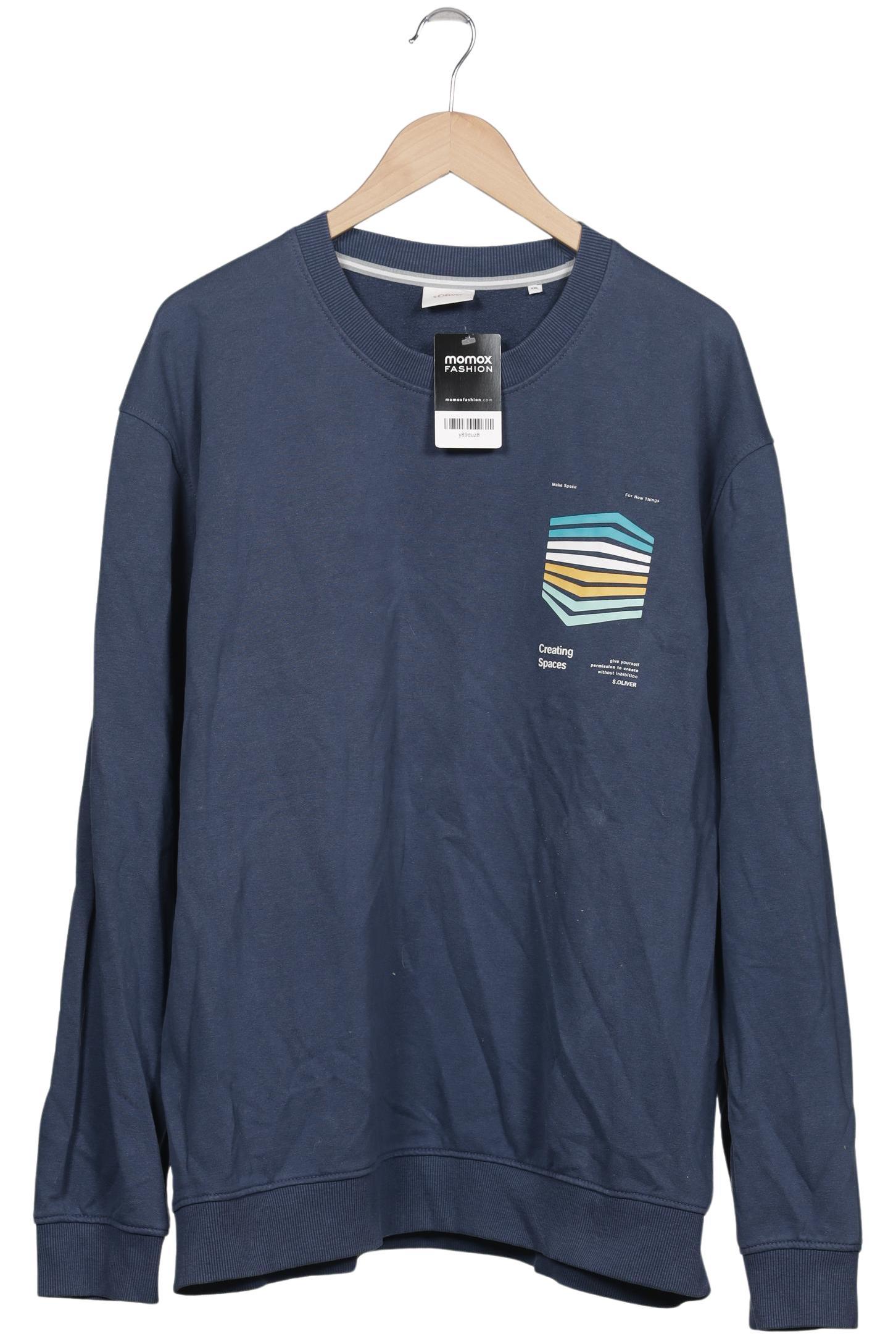 

s.Oliver Herren Sweatshirt, marineblau, Gr. 56