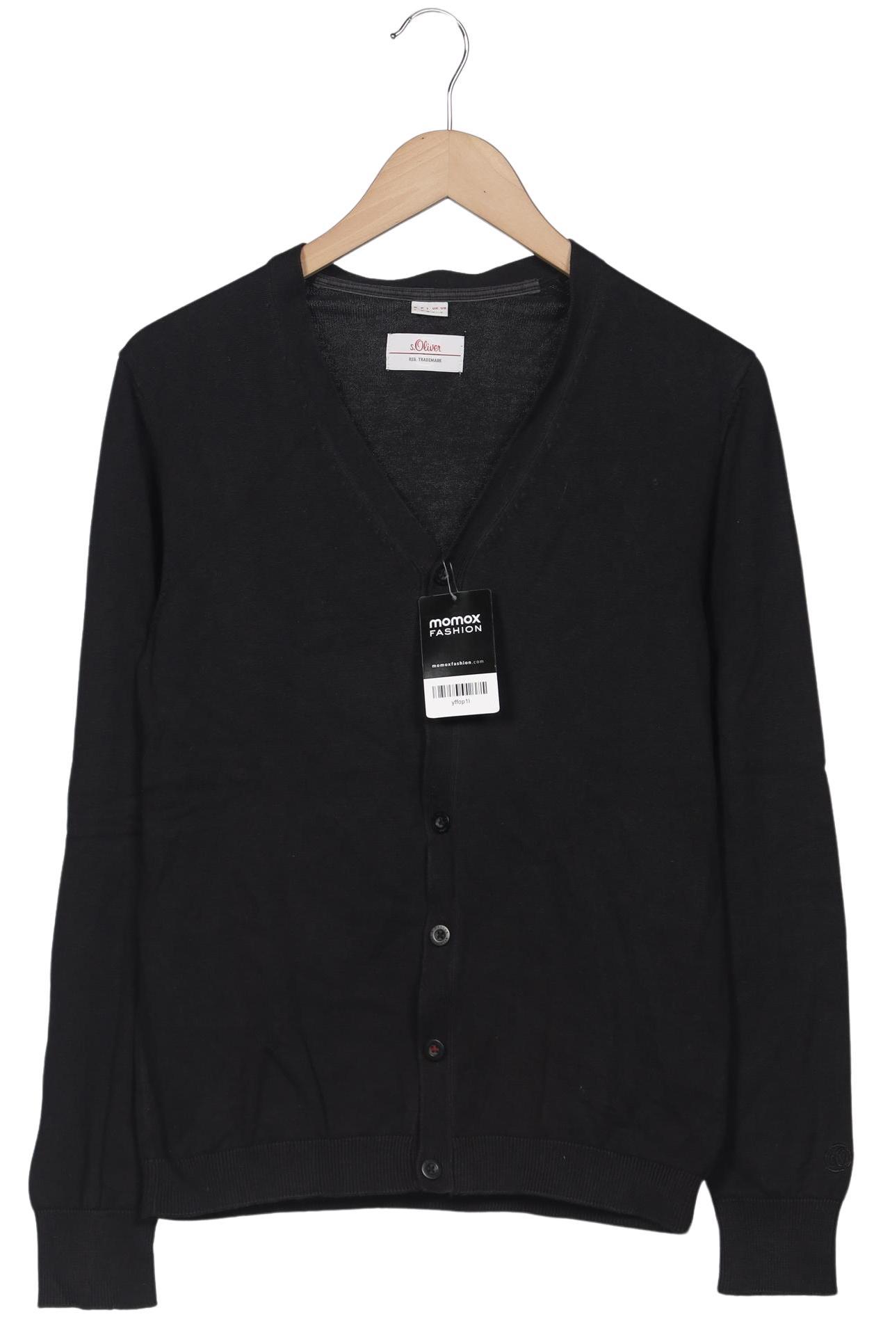 

s.Oliver Herren Strickjacke, schwarz, Gr. 46