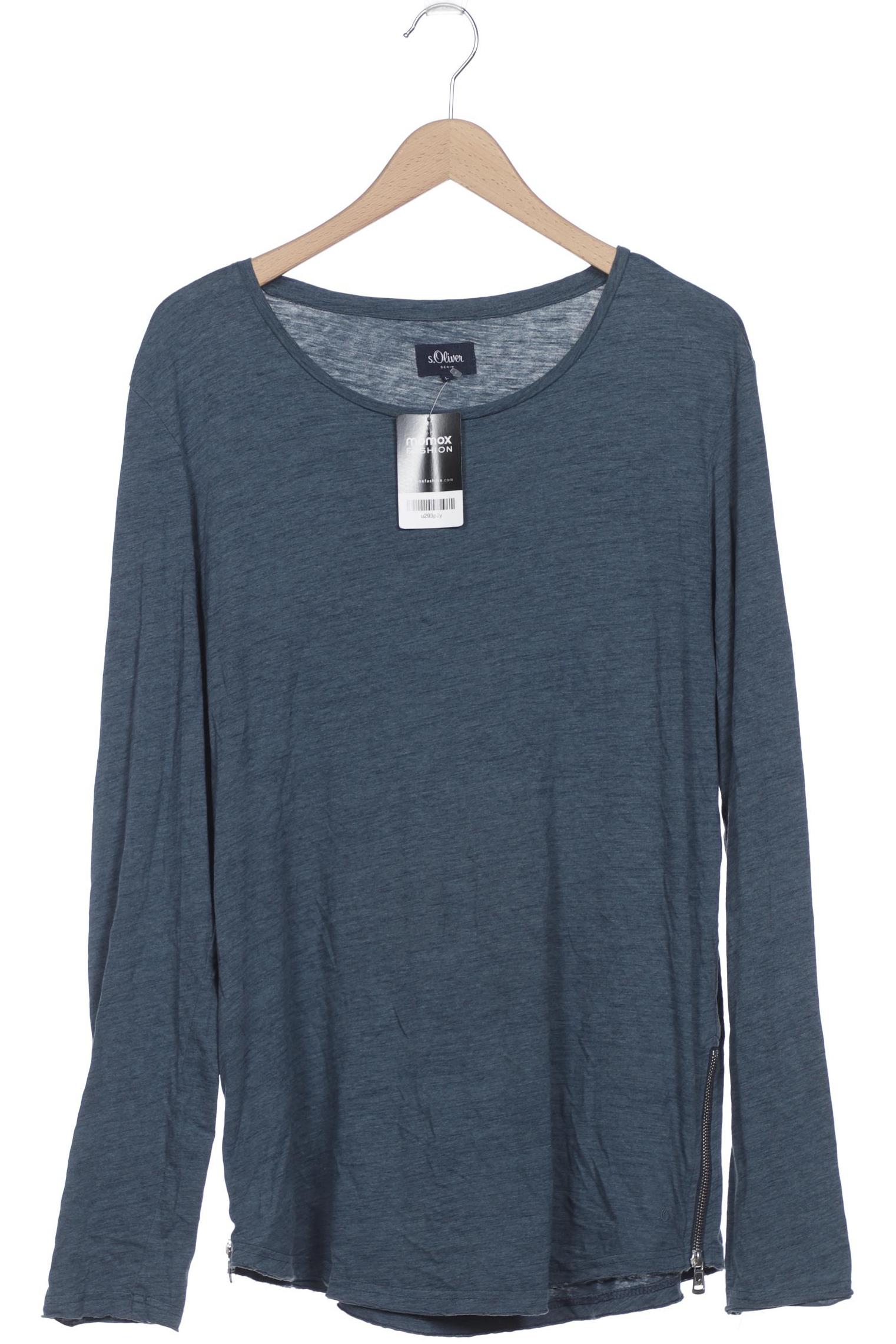 

s.Oliver Herren Langarmshirt, marineblau, Gr. 52
