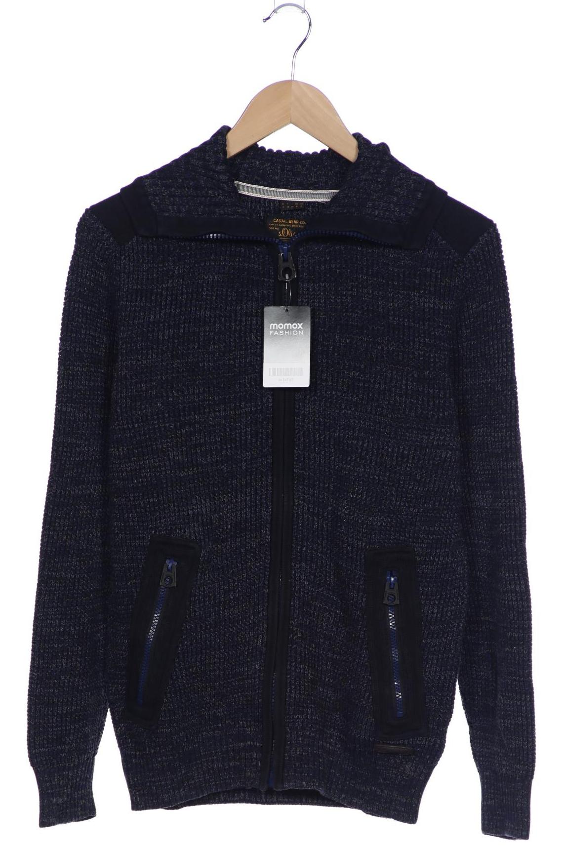 

s.Oliver Herren Strickjacke, marineblau, Gr. 46