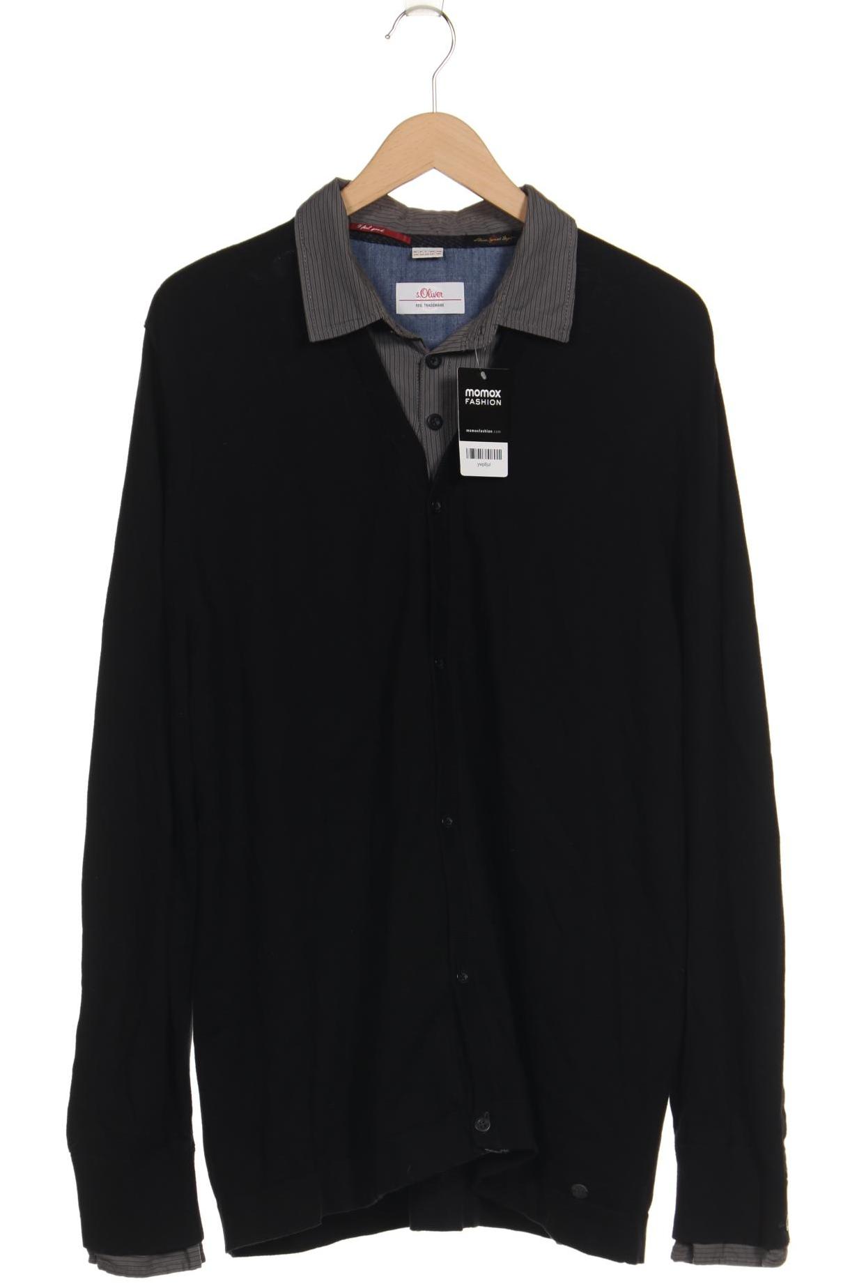 

s.Oliver Herren Strickjacke, schwarz, Gr. 56