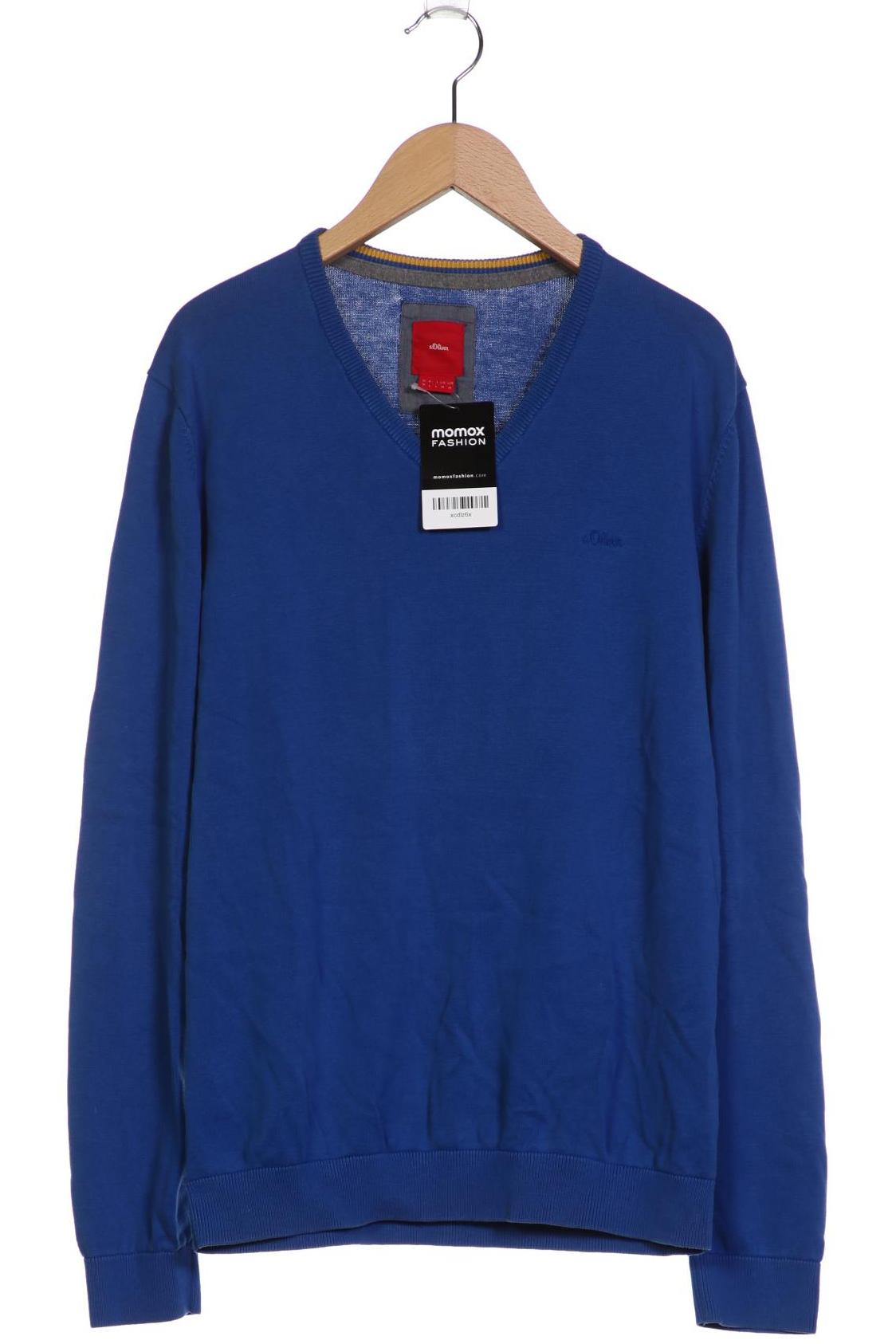

s.Oliver Herren Pullover, blau, Gr. 48